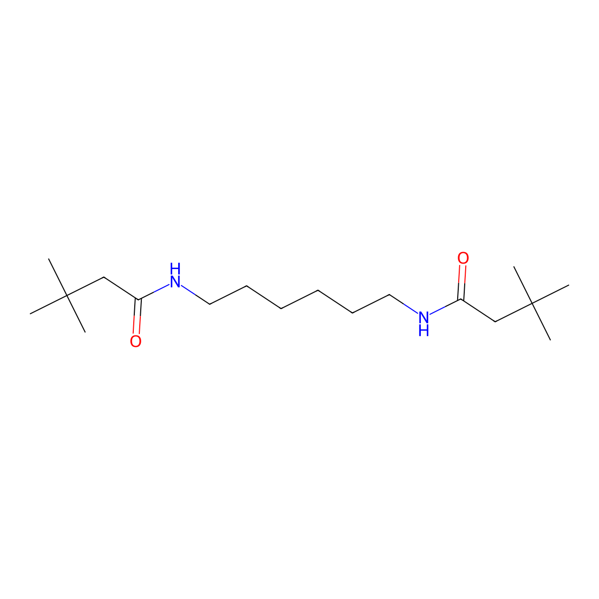 N-[6-(3,3-dimethylbutanoylamino)hexyl]-3,3-dimethylbutanamide molecular structure, CAS 515861-11-7