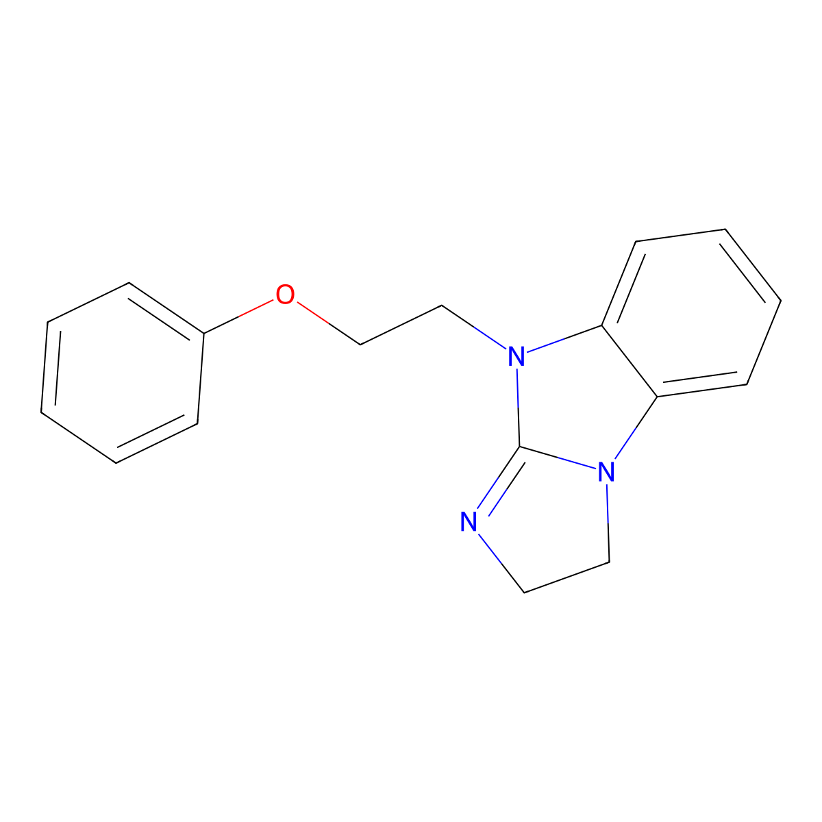9-(2-phenoxyethyl)-2,9-dihydro-3H-imidazo[1,2-a]benzimidazole molecular structure, CAS 515867-83-1