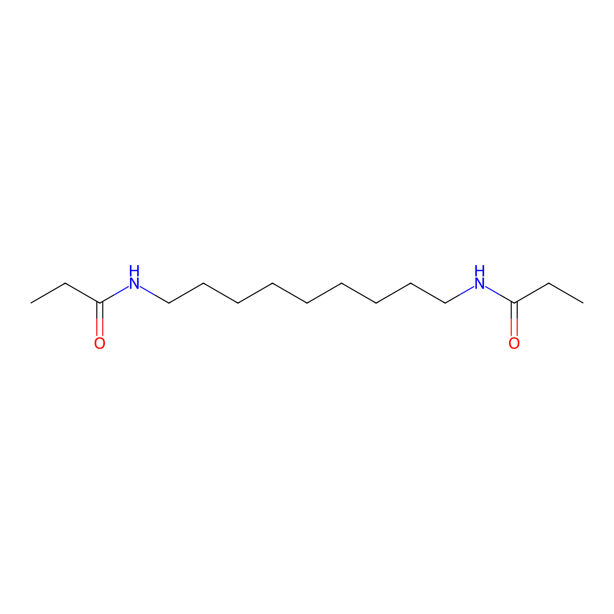 N-[9-(propanoylamino)nonyl]propanamide molecular structure, CAS 515872-38-5