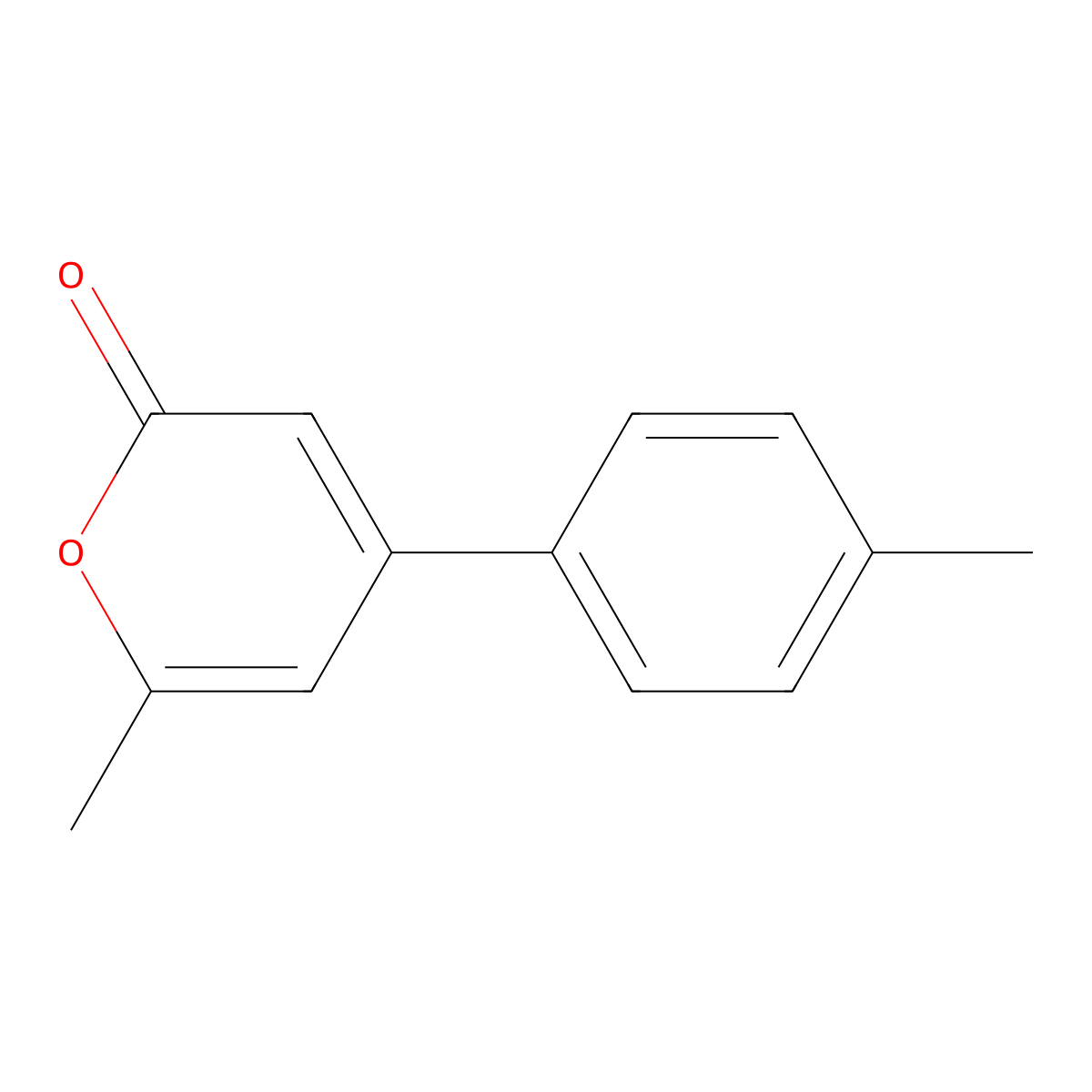 6-Methyl-4-(4-methylphenyl)-2H-pyran-2-one molecular structure, CAS 515877-12-0