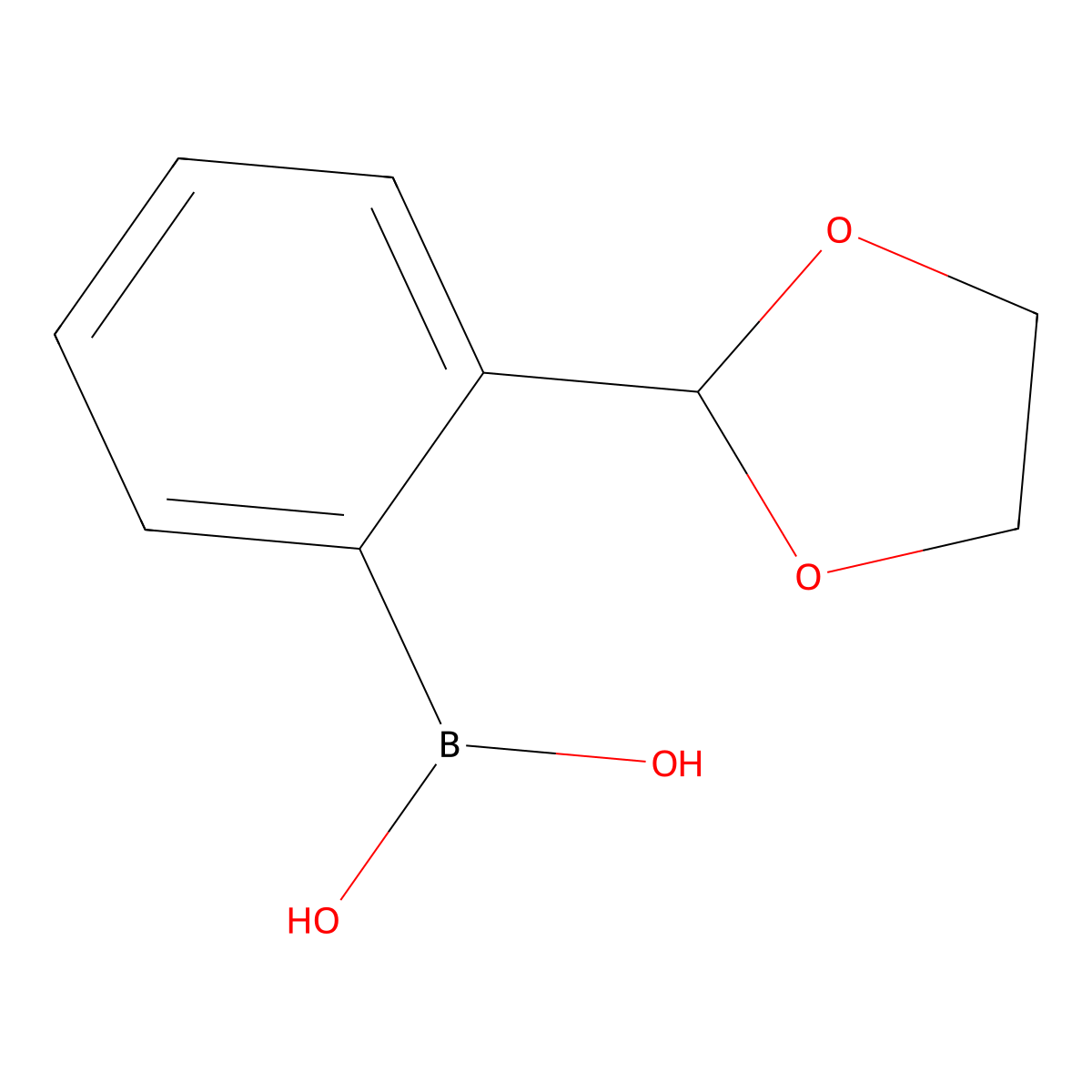 (2-(1,3-Dioxolan-2-yl)phenyl)boronic acid molecular structure, CAS 515880-45-2