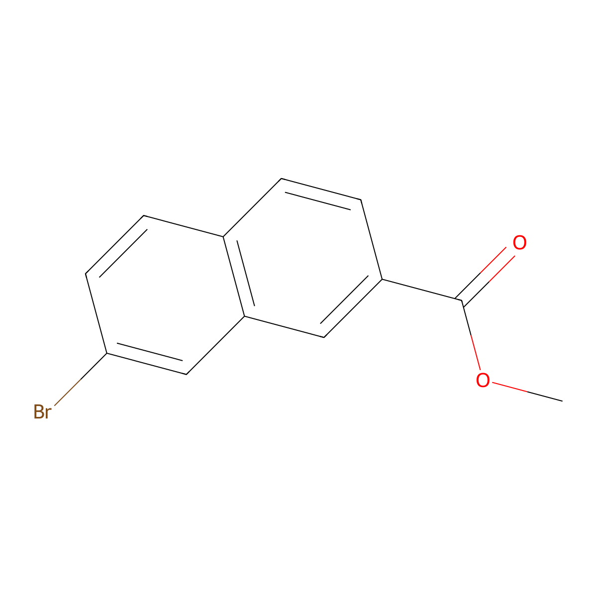 Methyl 7-bromo-2-naphthoate molecular structure, CAS 5159-63-7