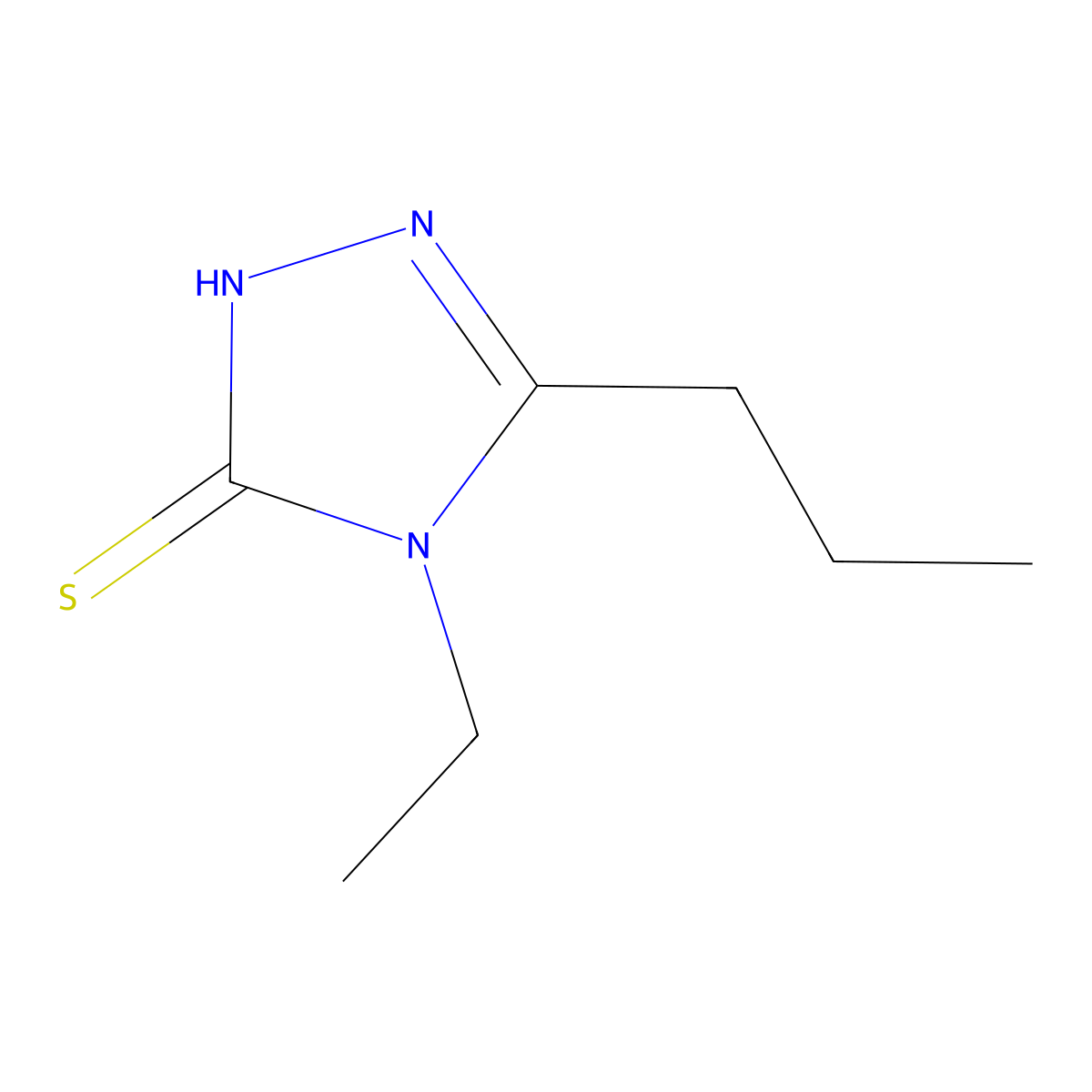 4-Ethyl-5-propyl-4H-1,2,4-triazole-3-thiol molecular structure, CAS 51590-52-4