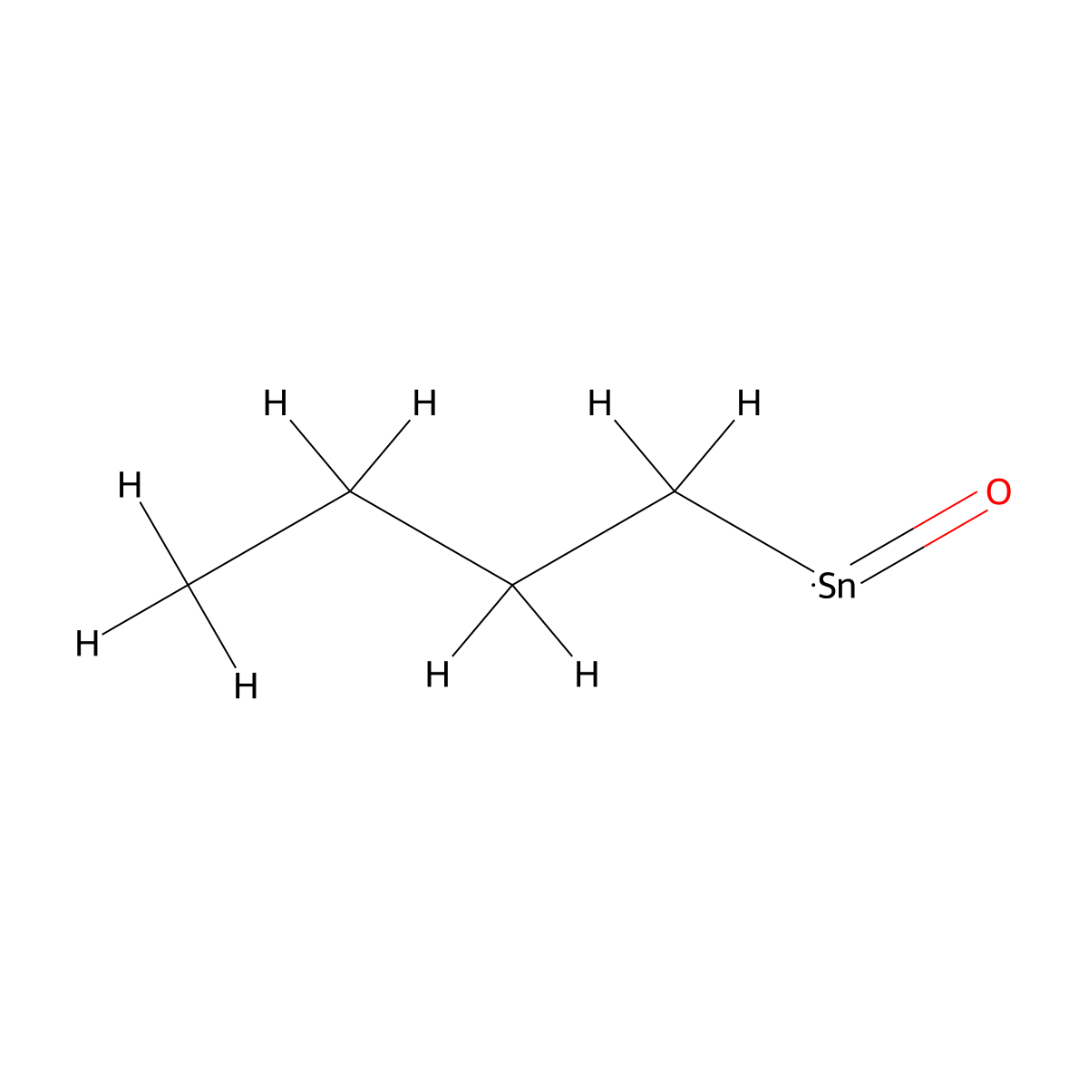 Stannane, butyloxo- molecular structure, CAS 51590-67-1