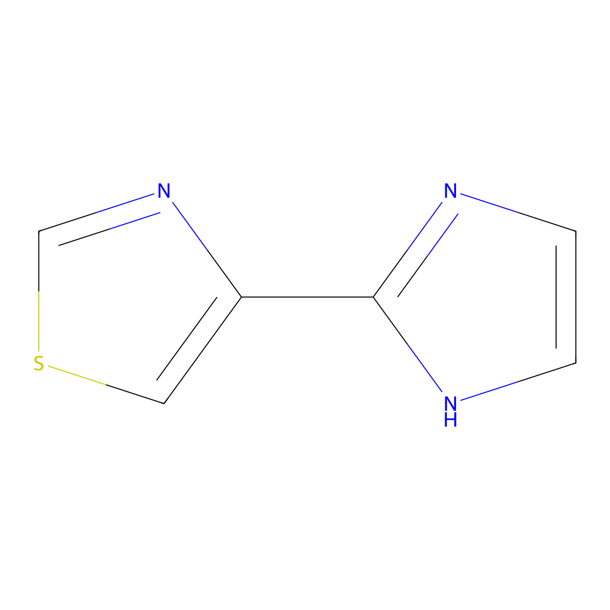 4-(1H-Imidazol-2-YL)-thiazole molecular structure, CAS 51592-01-9