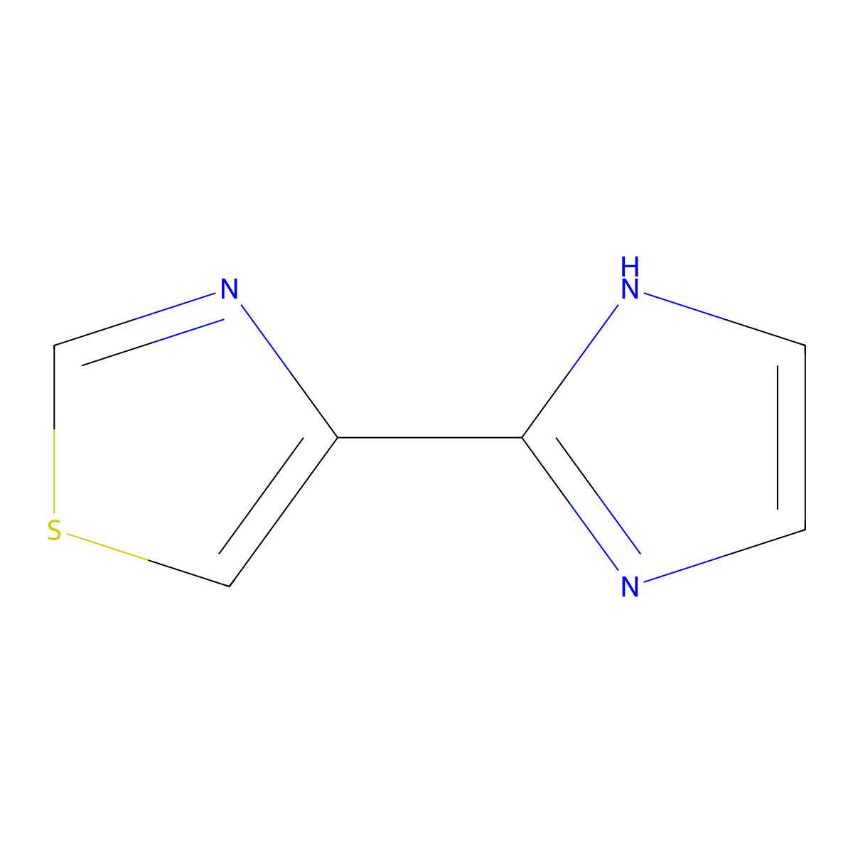 4-(1H-Imidazol-2-YL)-thiazole molecular structure, CAS 51592-01-9