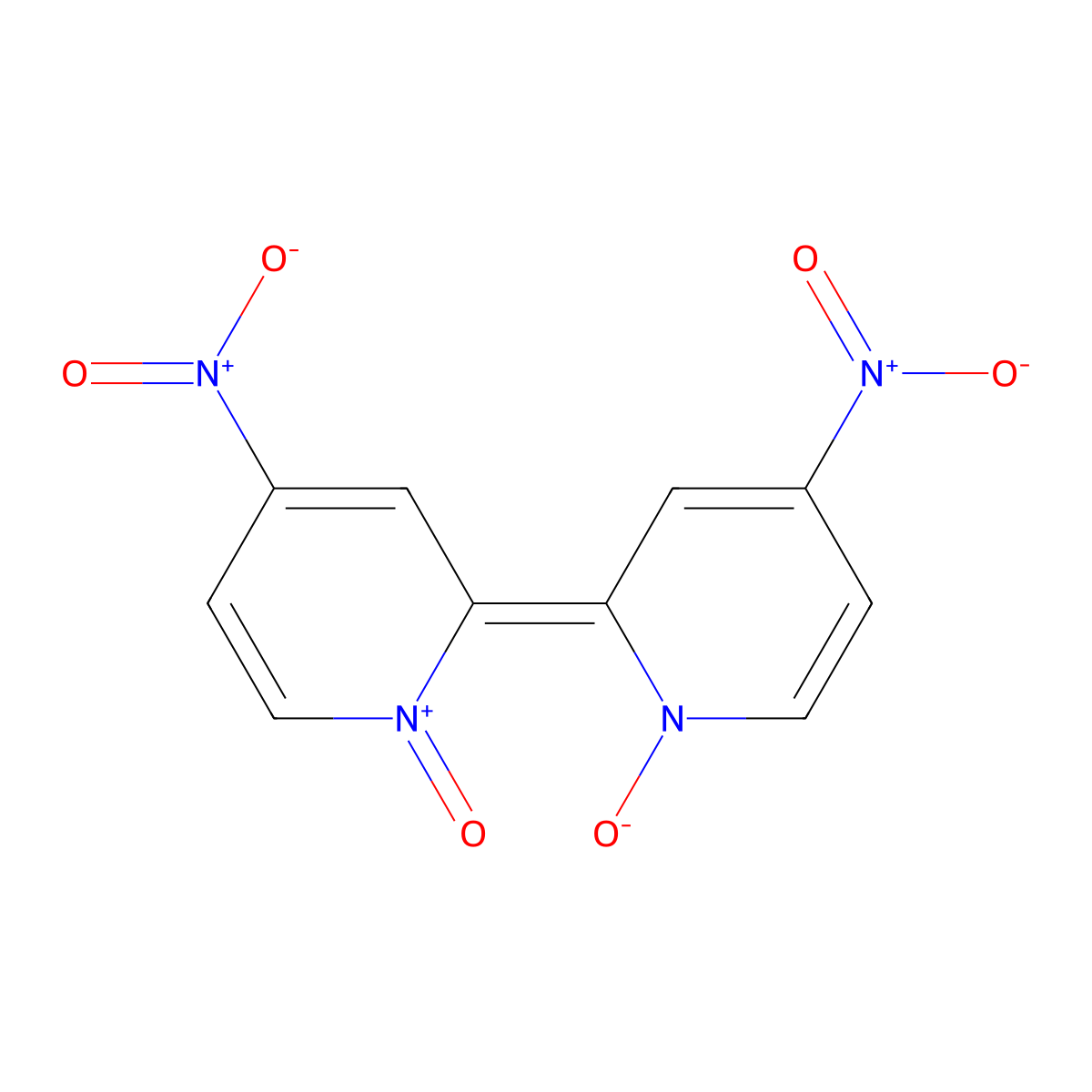 4,4'-Dinitro-2,2'-bipyridine-1,1'-dioxide molecular structure, CAS 51595-55-2