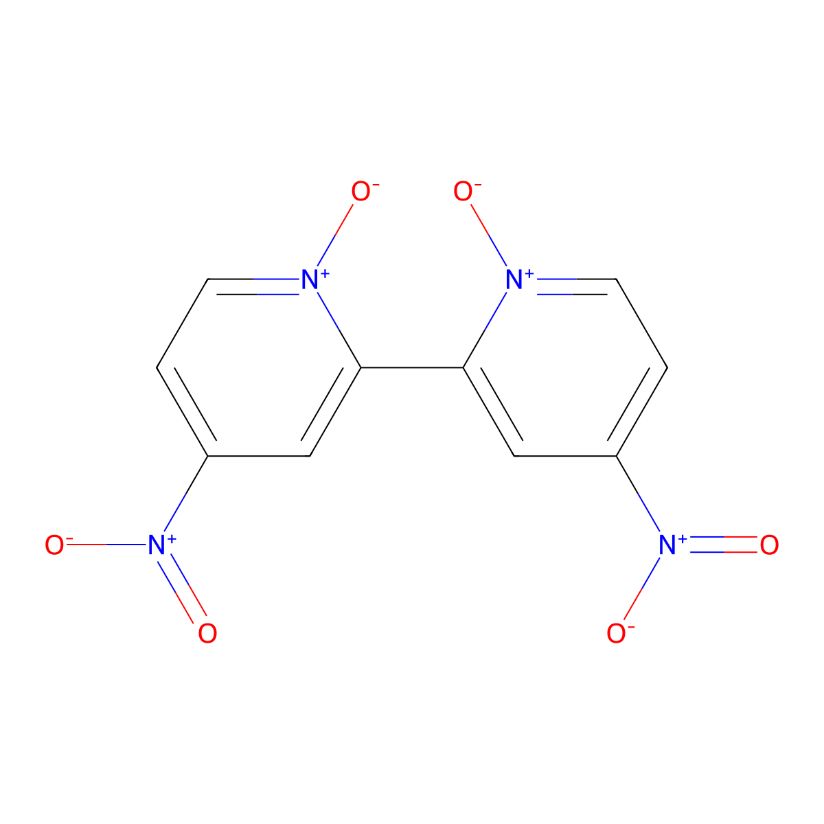 4,4'-Dinitro-2,2'-bipyridine-1,1'-dioxide molecular structure, CAS 51595-55-2