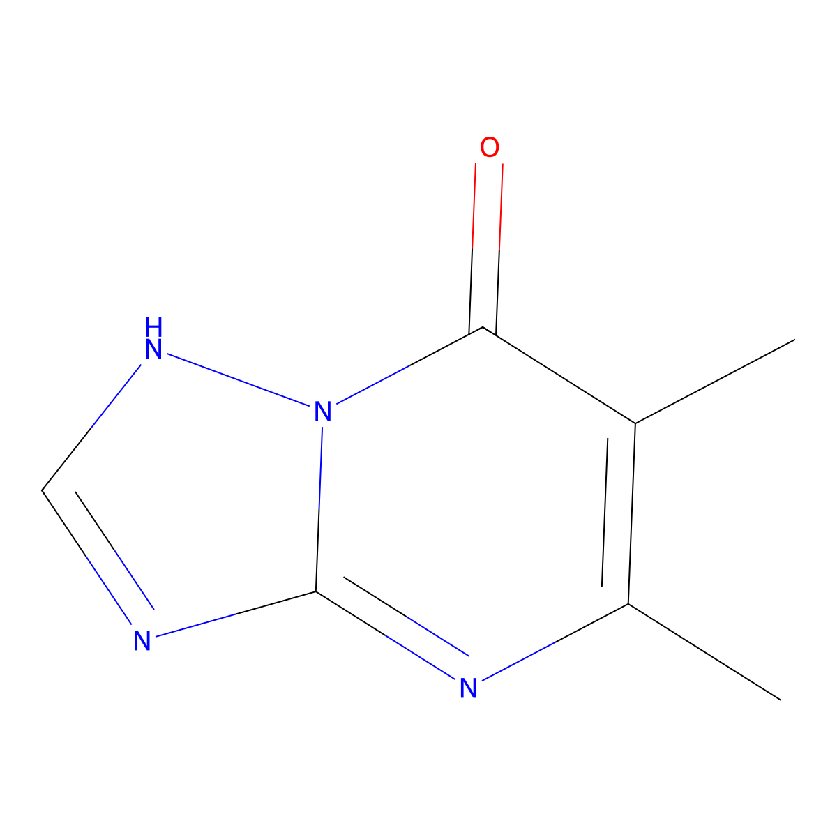 5,6-Dimethyl-[1,2,4]triazolo[1,5-a]pyrimidin-7-ol molecular structure, CAS 51596-05-5