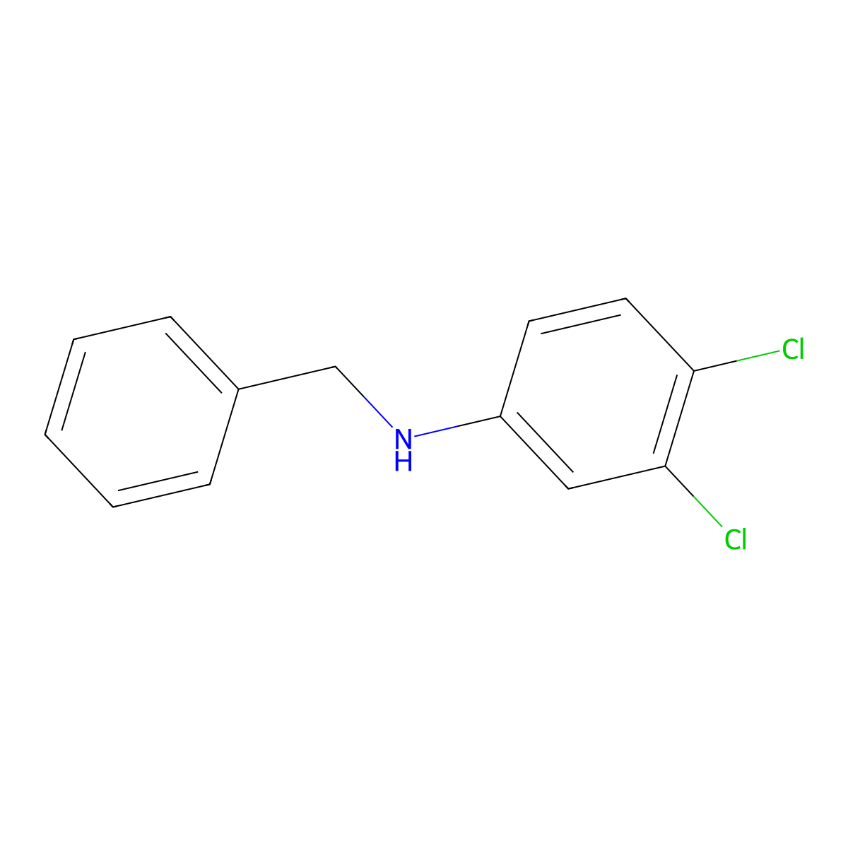 N-benzyl-3,4-dichloroaniline molecular structure, CAS 51597-75-2