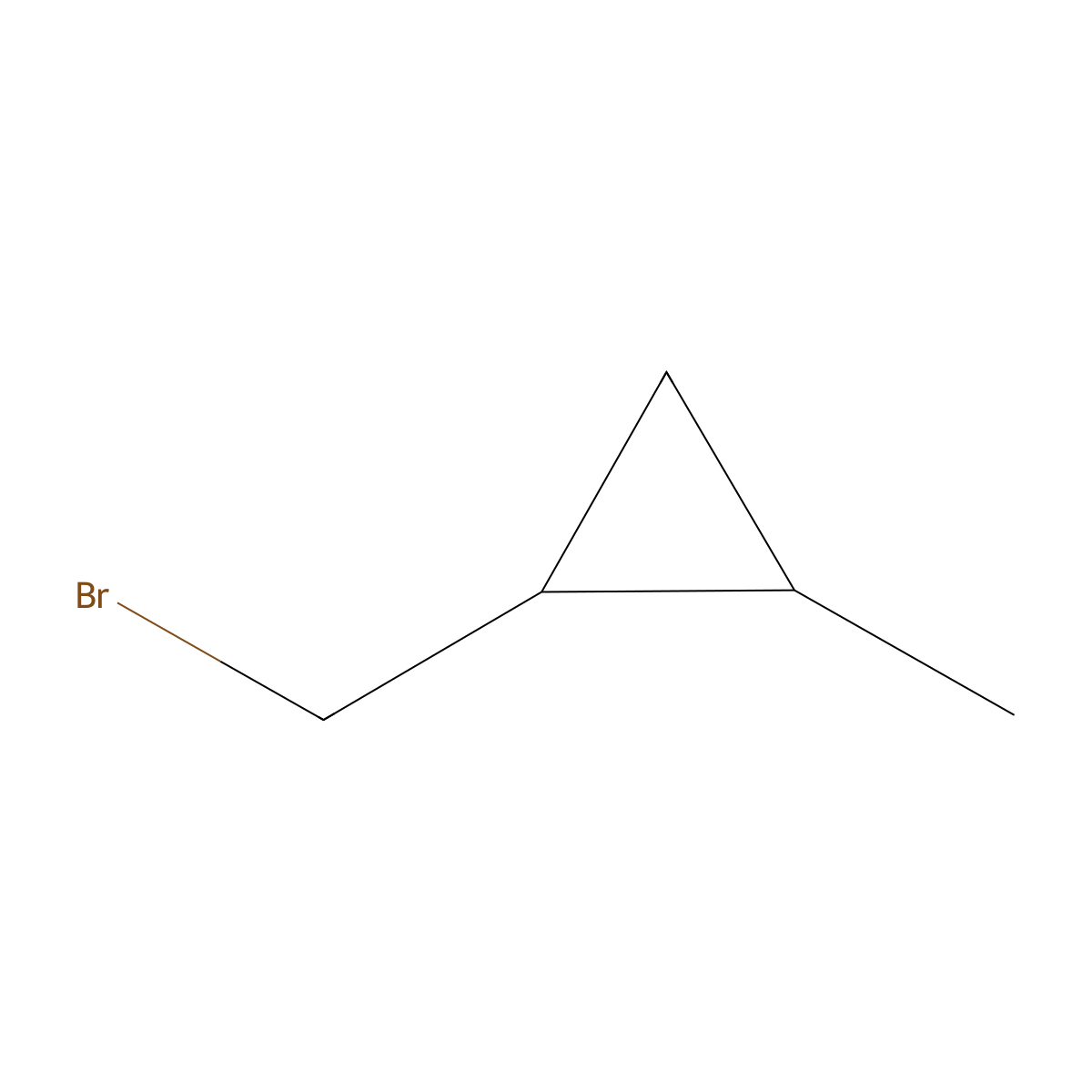 rac-(1R,2R)-1-(bromomethyl)-2-methylcyclopropane molecular structure, CAS 51598-33-5