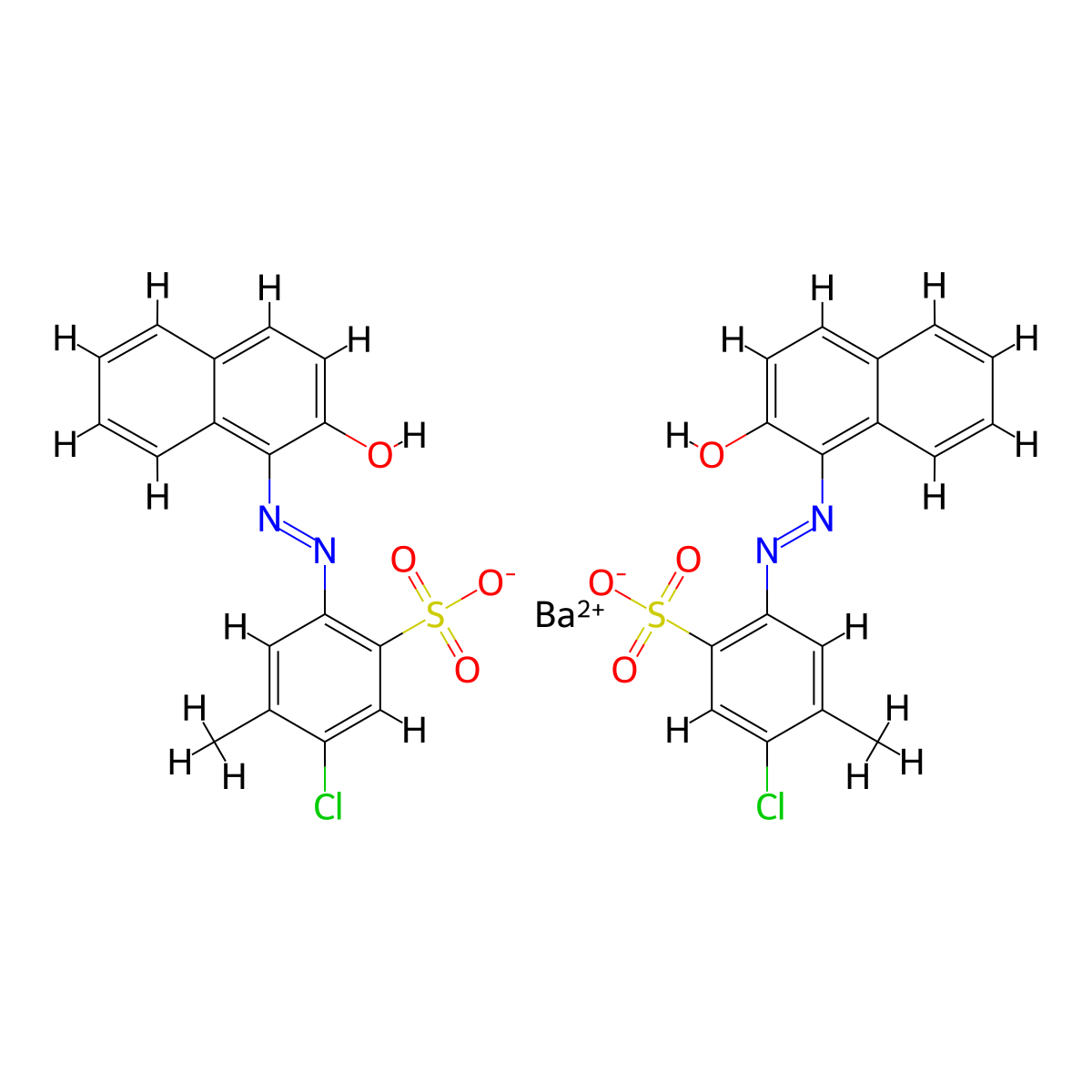 D&C Red 9 molecular structure, CAS 5160-02-1