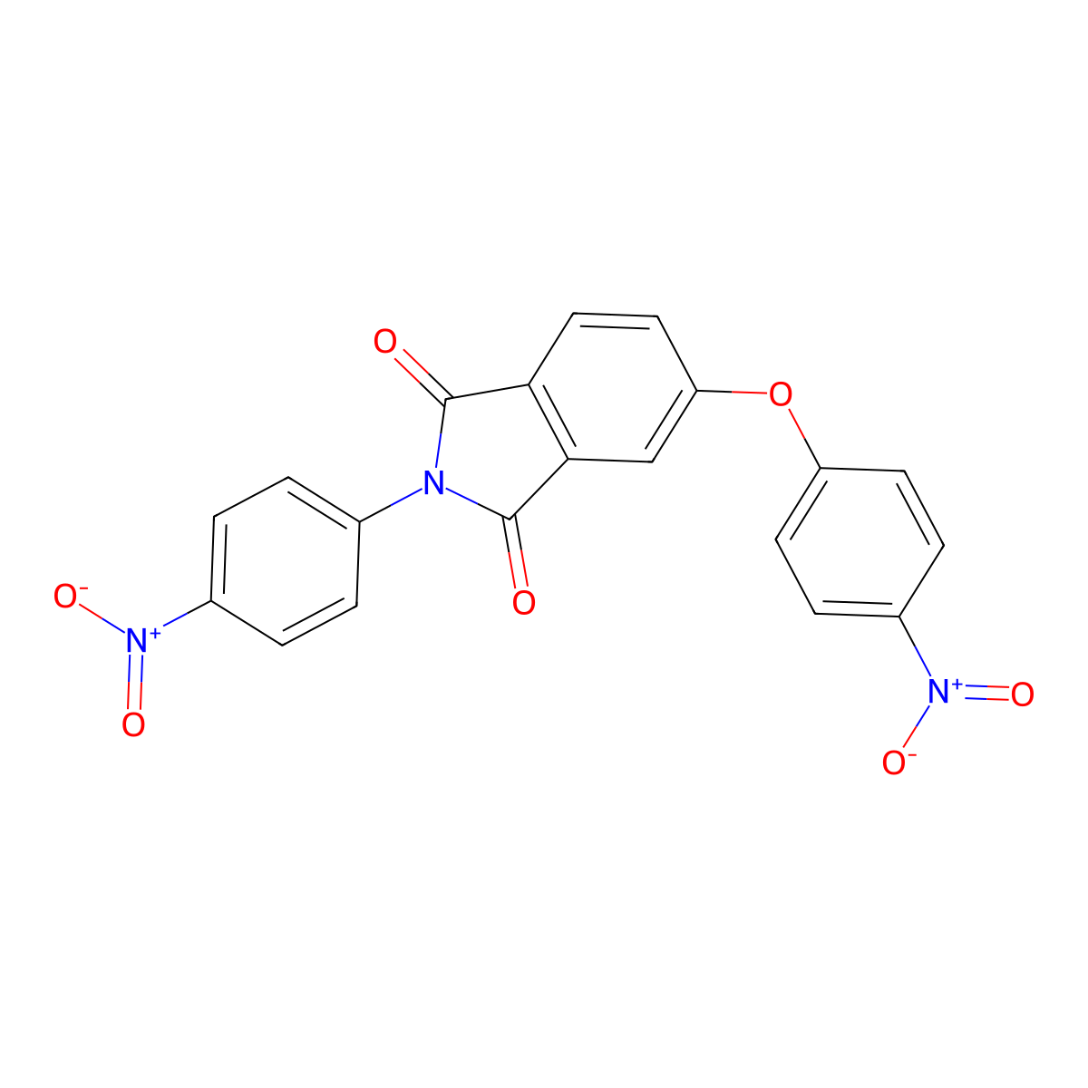 5-(4-Nitrophenoxy)-2-(4-nitrophenyl)isoindole-1,3-dione molecular structure, CAS 5160-80-5