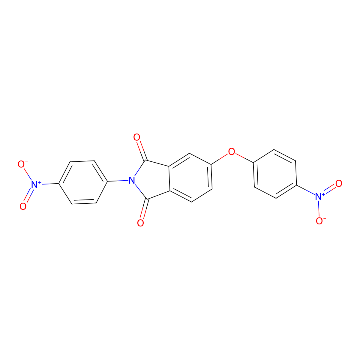 5-(4-Nitrophenoxy)-2-(4-nitrophenyl)isoindole-1,3-dione molecular structure, CAS 5160-80-5