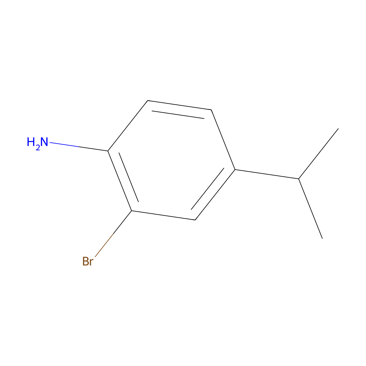 2-Bromo-4-isopropylaniline molecular structure, CAS 51605-97-1