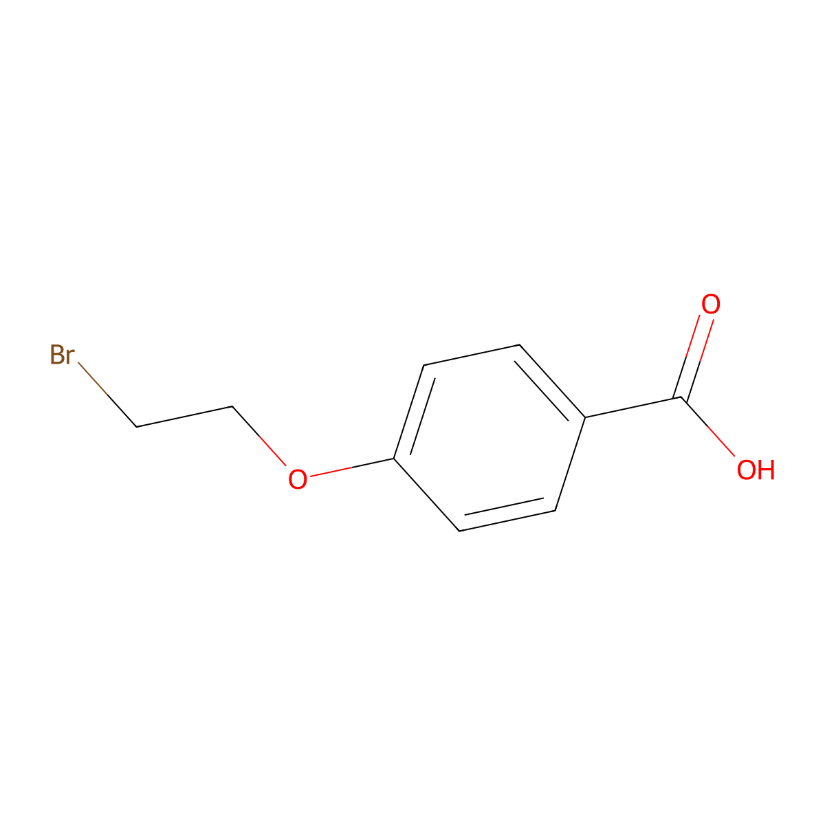 4-(2-Bromoethoxy)benzoic acid molecular structure, CAS 51616-09-2