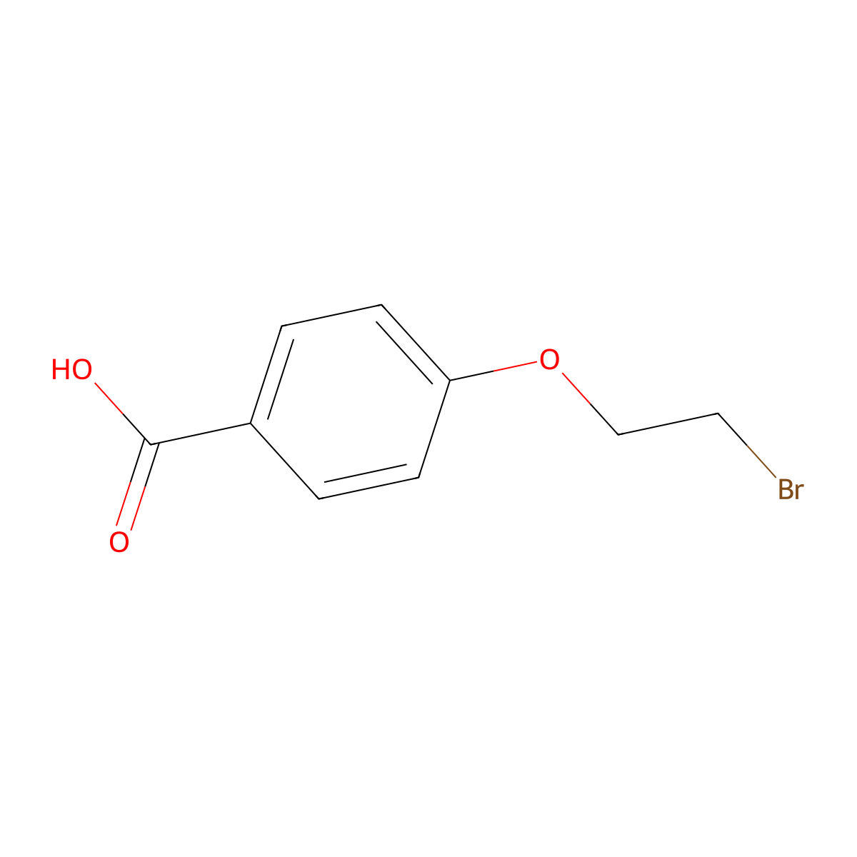4-(2-Bromoethoxy)benzoic acid molecular structure, CAS 51616-09-2