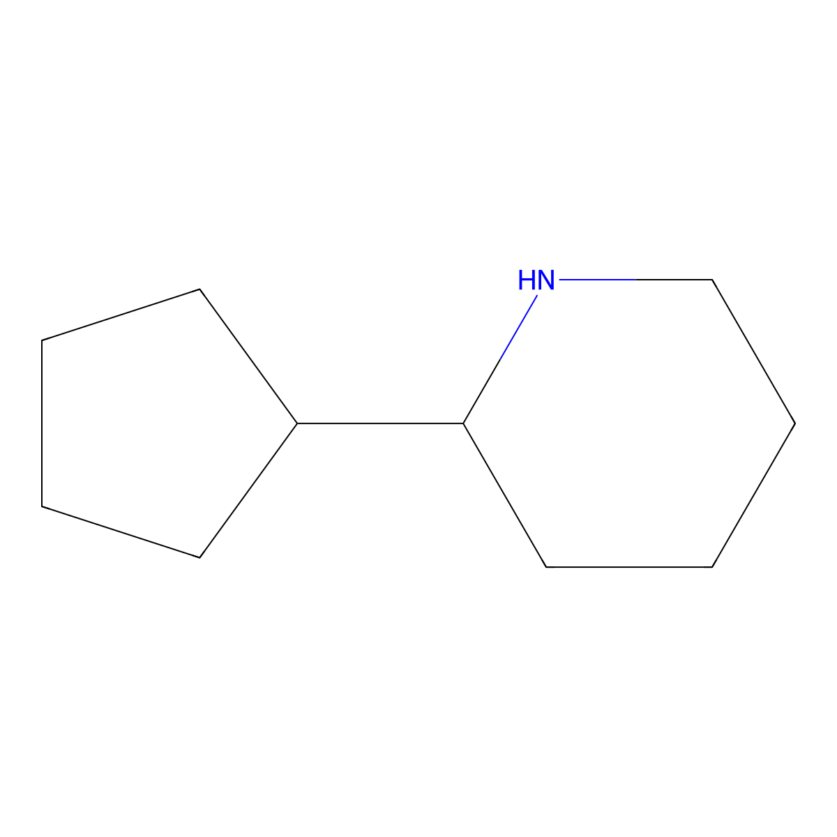 2-Cyclopentylpiperidine molecular structure, CAS 51616-99-0
