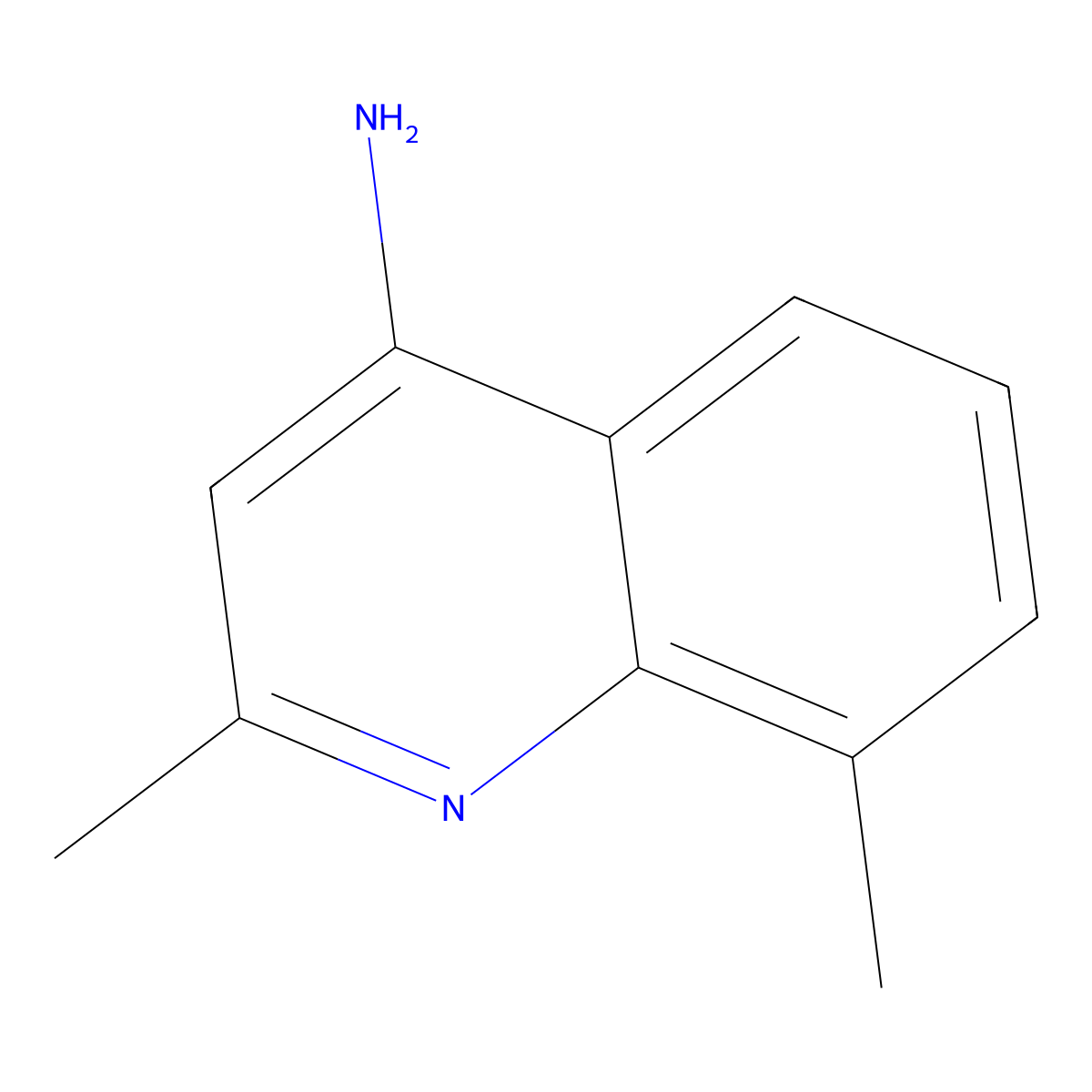 4-Amino-2,8-dimethylquinoline molecular structure, CAS 51617-12-0