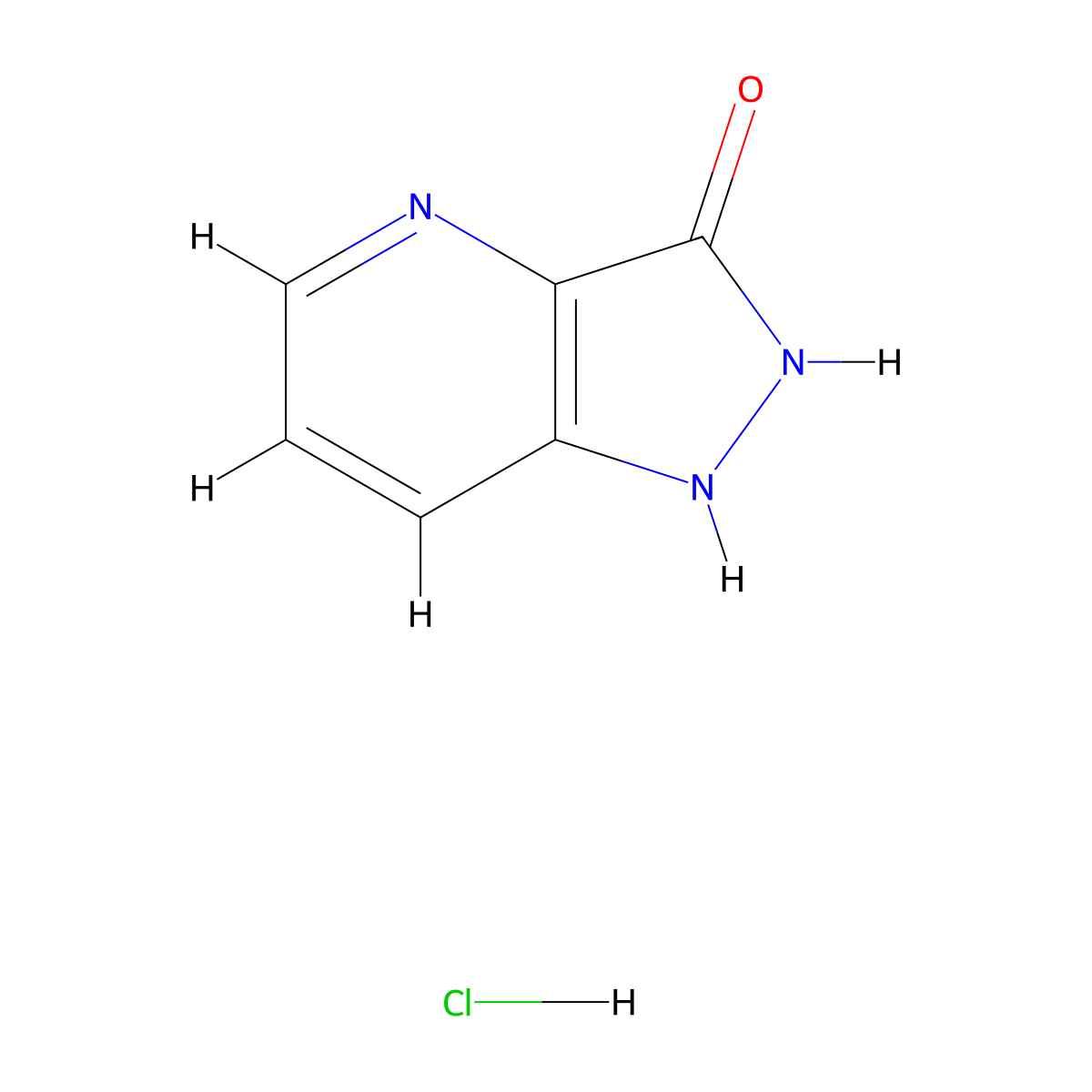 1H-Pyrazolo[4,3-b]pyridin-3(2H)-one hydrochloride molecular structure, CAS 51617-94-8