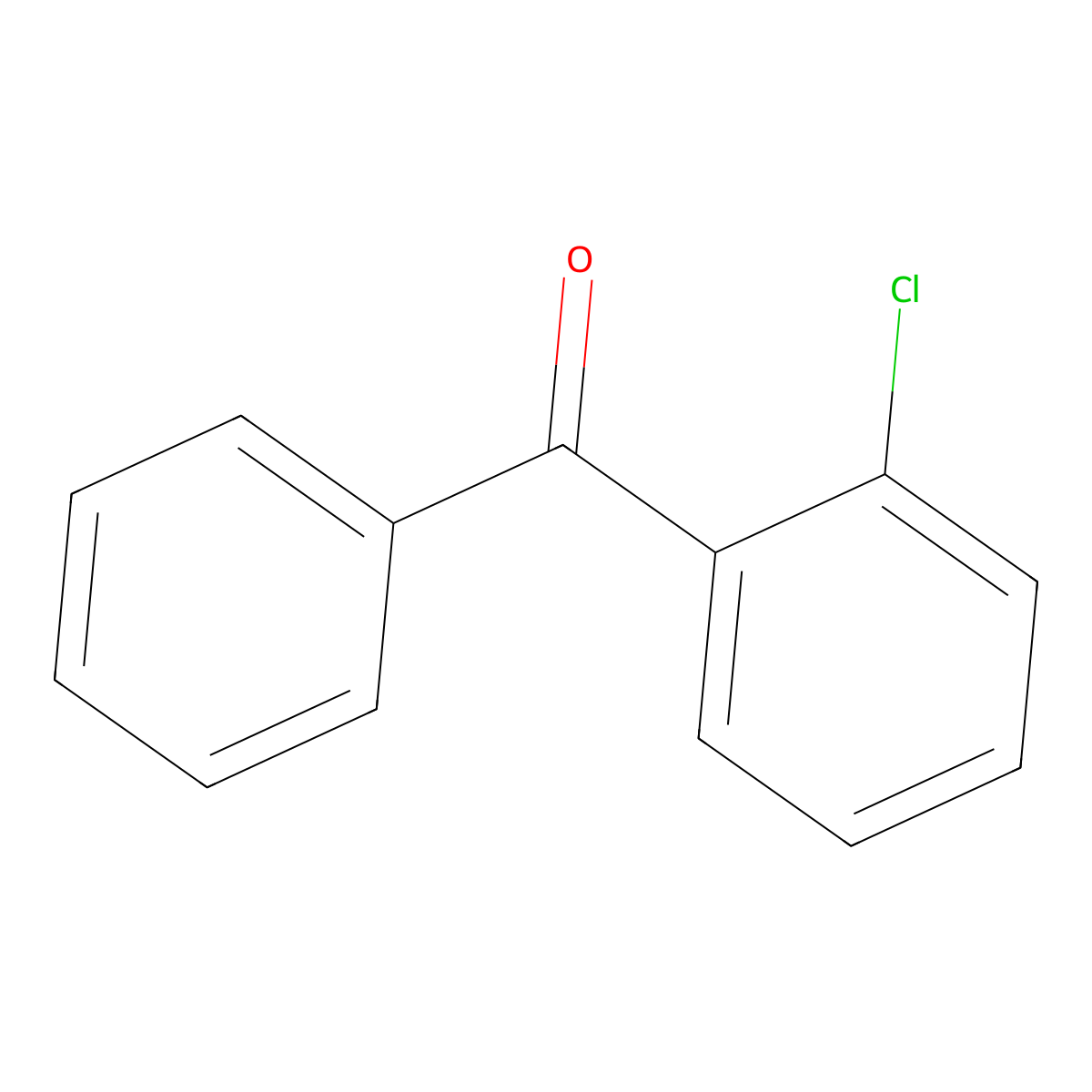 Methanone, (2-chlorophenyl)phenyl- molecular structure, CAS 5162-03-8