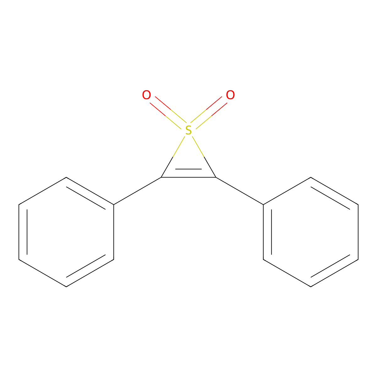 Diphenylthiirene dioxide molecular structure, CAS 5162-99-2