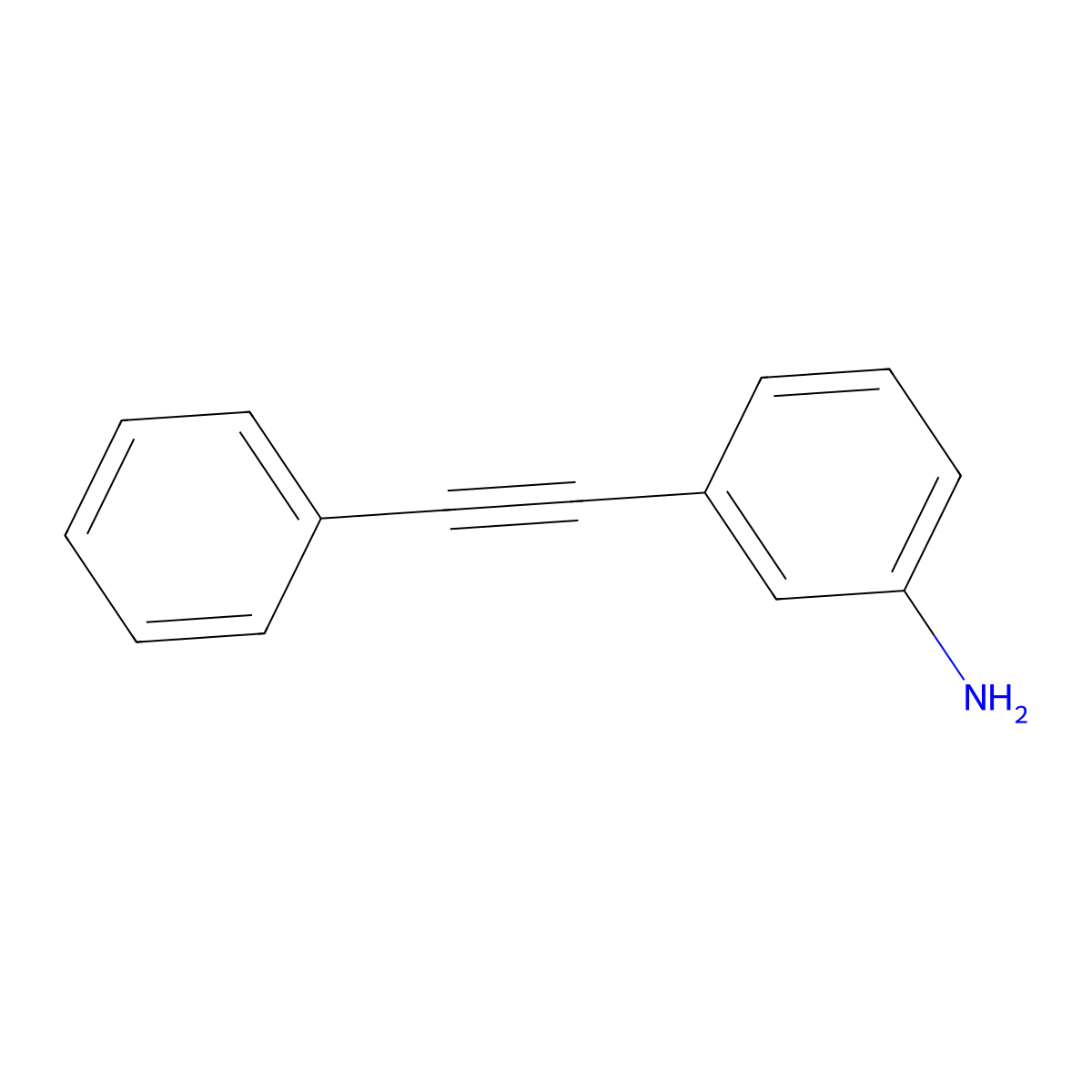 3-(2-Phenylethynyl)aniline molecular structure, CAS 51624-44-3