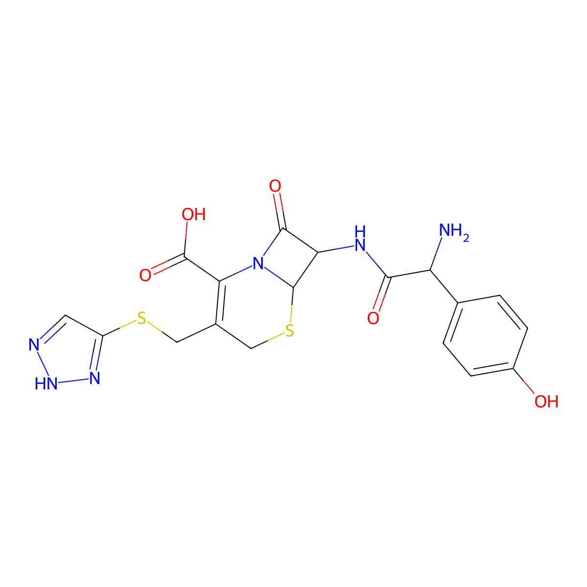 Cefatrizine molecular structure, CAS 51627-14-6
