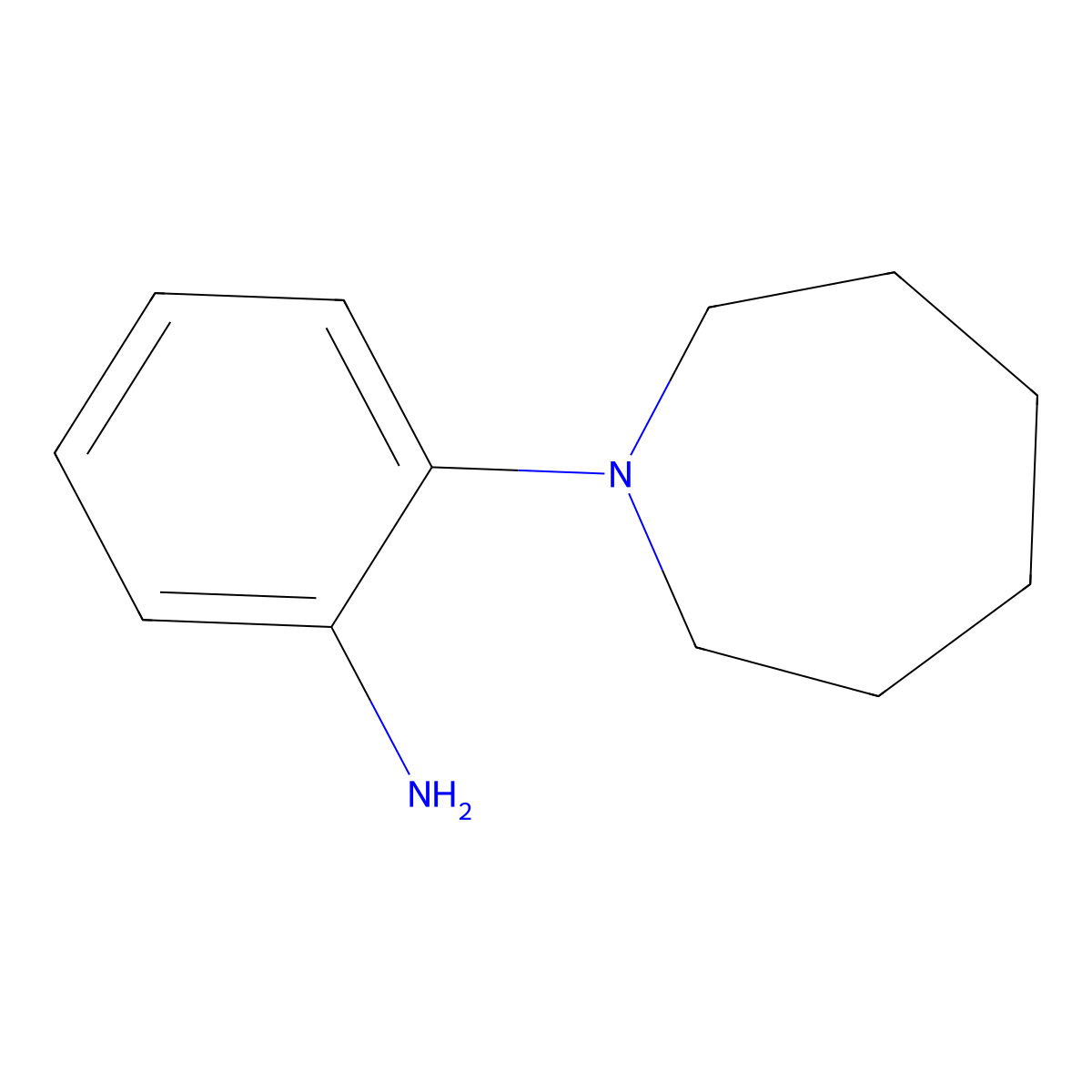 2-(Azepan-1-yl)aniline molecular structure, CAS 51627-46-4