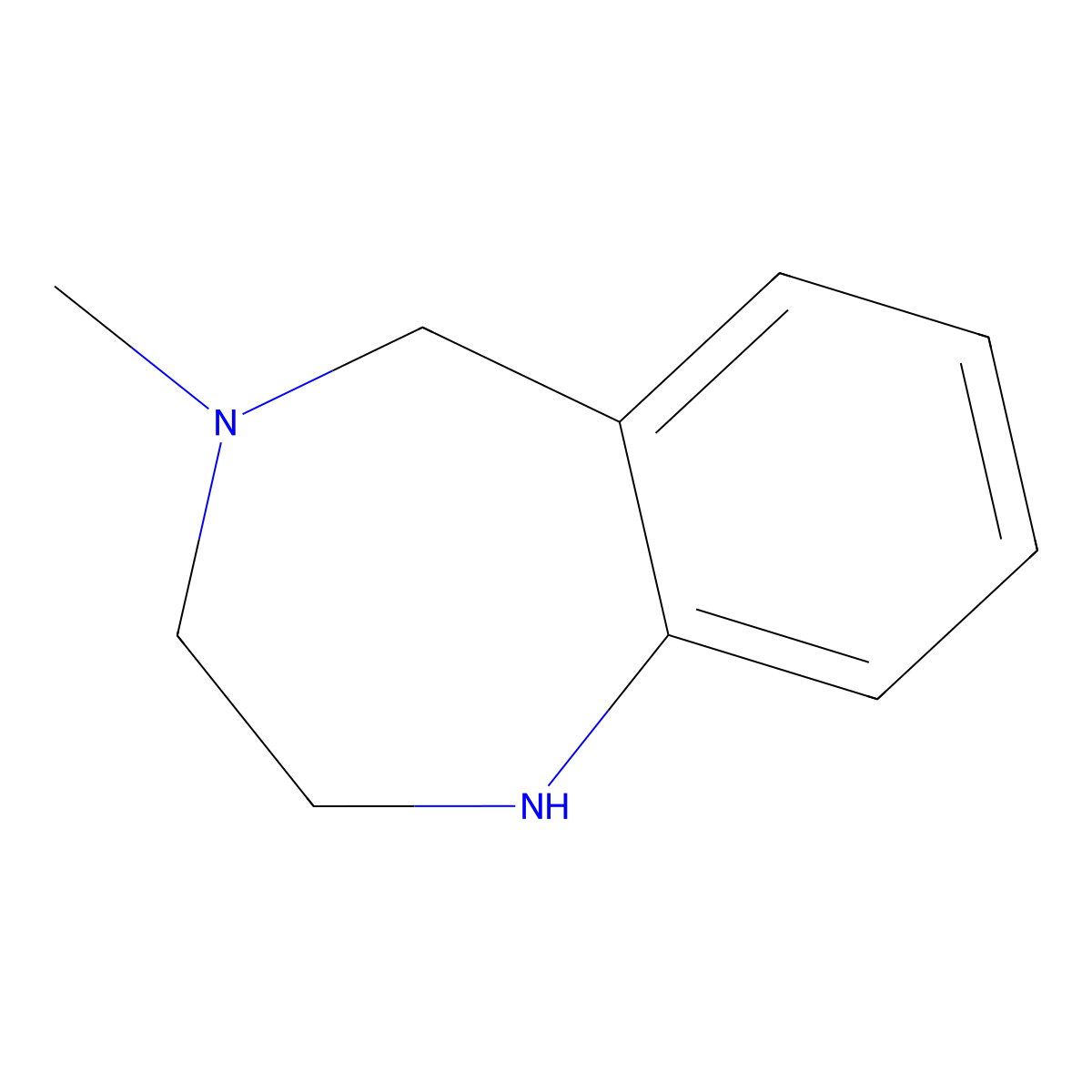 4-methyl-2,3,4,5-tetrahydro-1H-1,4-benzodiazepine molecular structure, CAS 5163-19-9
