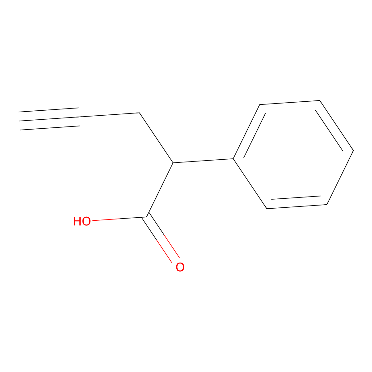 2-phenylpent-4-ynoic Acid molecular structure, CAS 51632-38-3