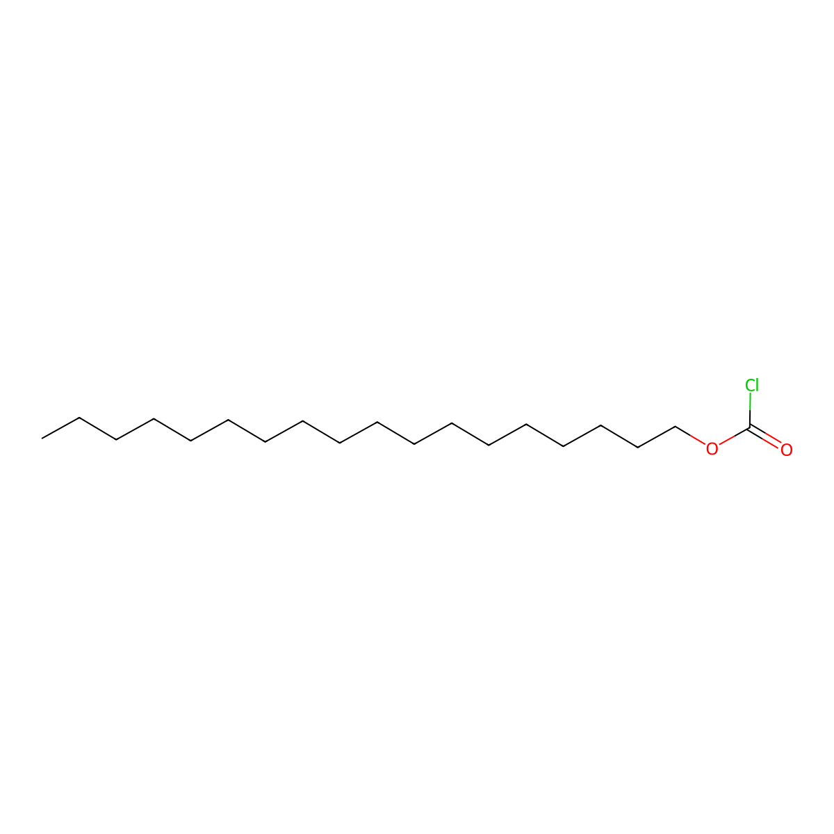 Carbonochloridic acid, octadecyl ester molecular structure, CAS 51637-93-5