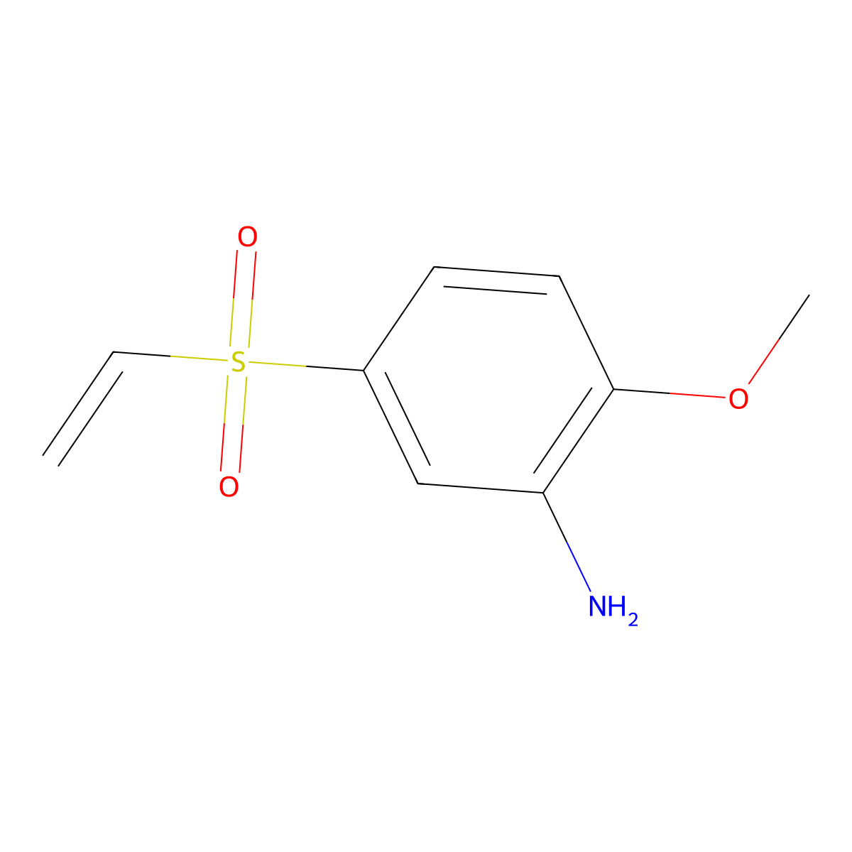 5-(Ethenesulfonyl)-2-methoxyaniline molecular structure, CAS 5164-06-7