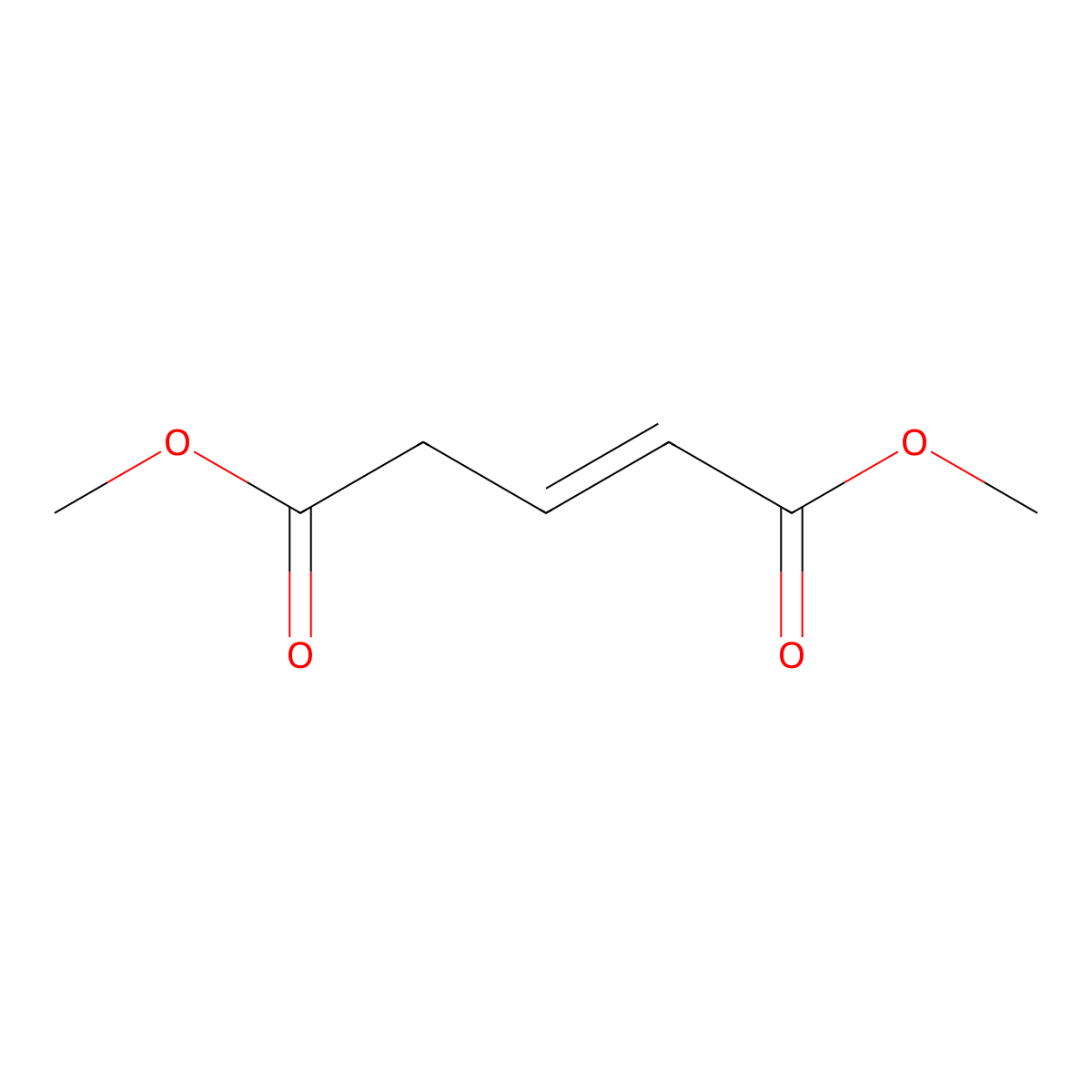 Dimethyl glutaconate molecular structure, CAS 5164-76-1