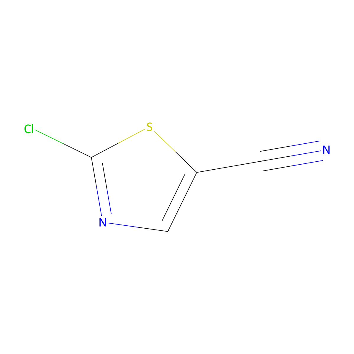 2-Chlorothiazole-5-carbonitrile molecular structure, CAS 51640-36-9