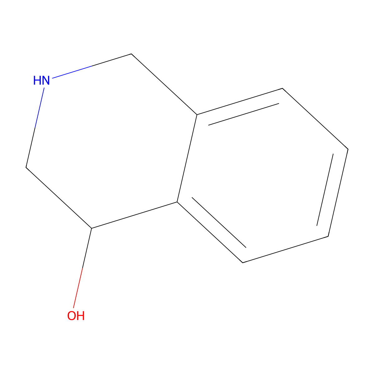 1,2,3,4-Tetrahydroisoquinolin-4-ol molecular structure, CAS 51641-23-7