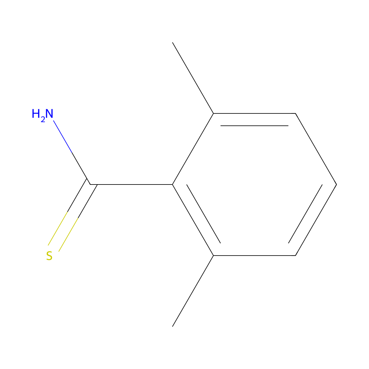 2,6-Dimethyl-thiobenzamide molecular structure, CAS 51643-31-3