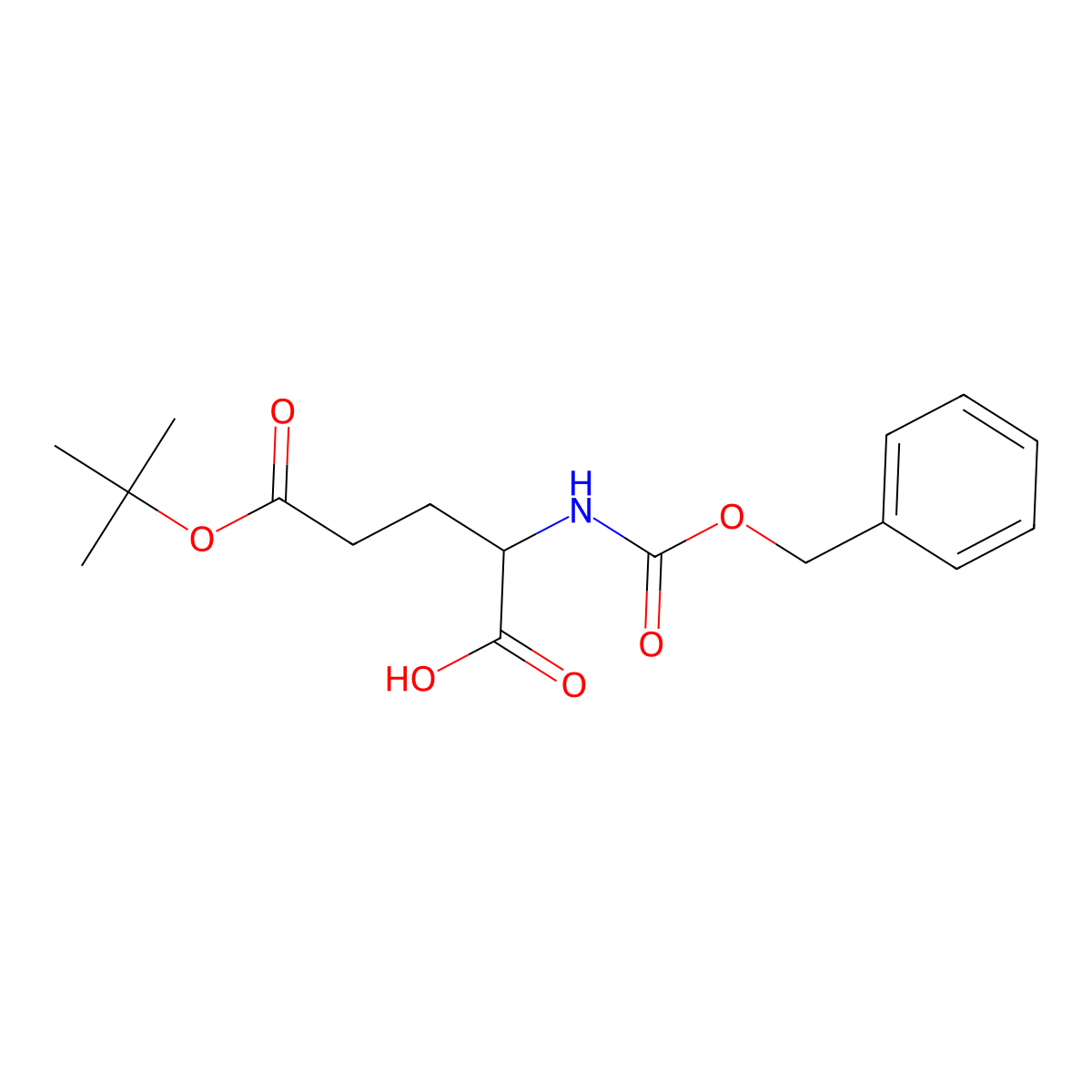 z-d-Glu(otbu)-oh molecular structure, CAS 51644-83-8
