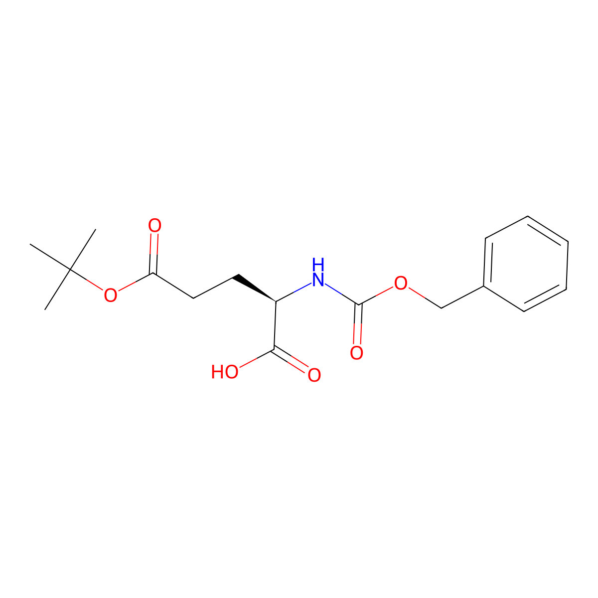 z-d-Glu(otbu)-oh molecular structure, CAS 51644-83-8