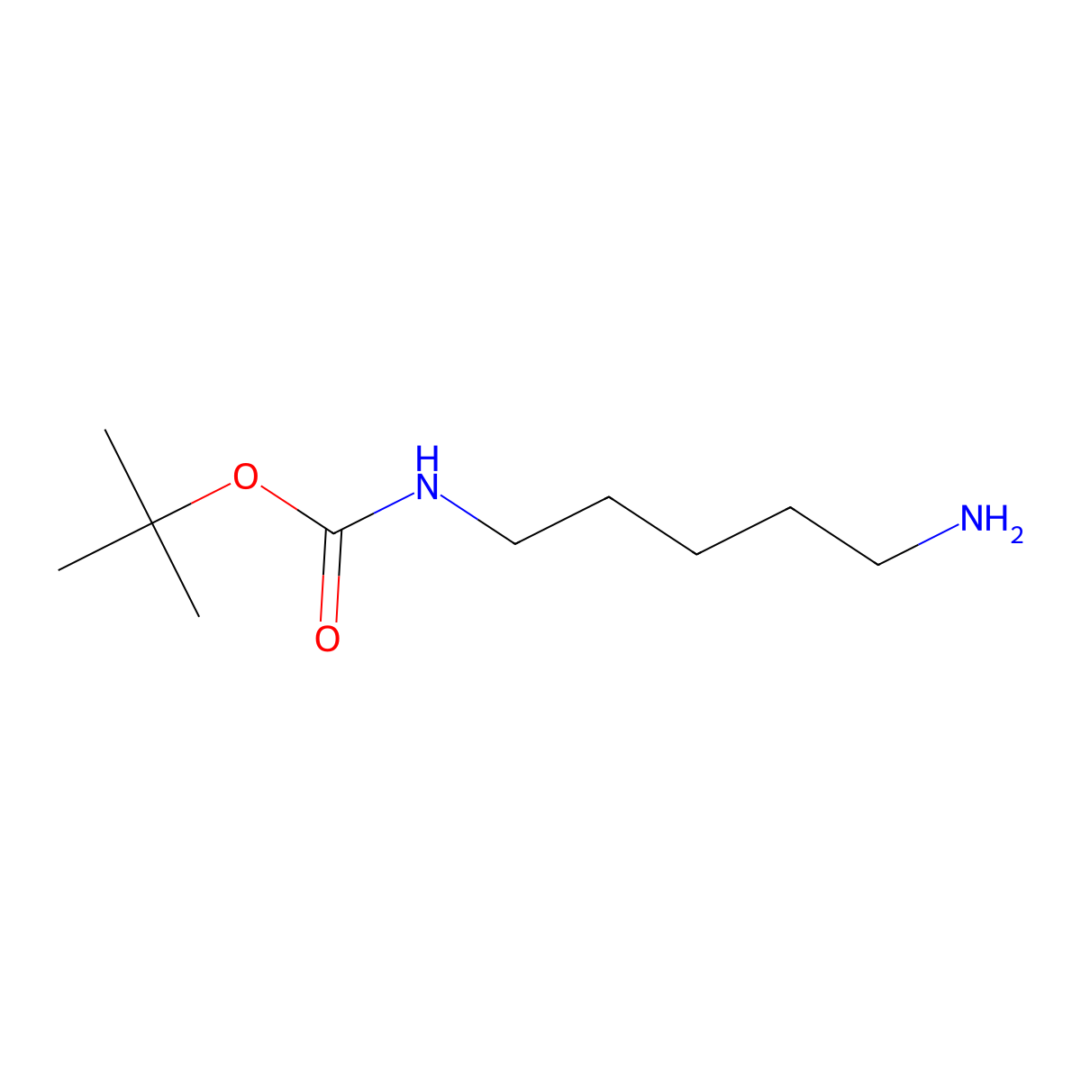 N-(tert-Butoxycarbonyl)-1,5-diaminopentane molecular structure, CAS 51644-96-3