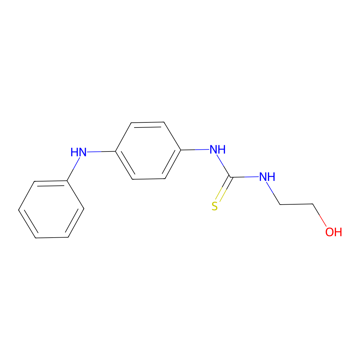 1-(4-Anilinophenyl)-3-(2-hydroxyethyl)thiourea molecular structure, CAS 516456-90-9