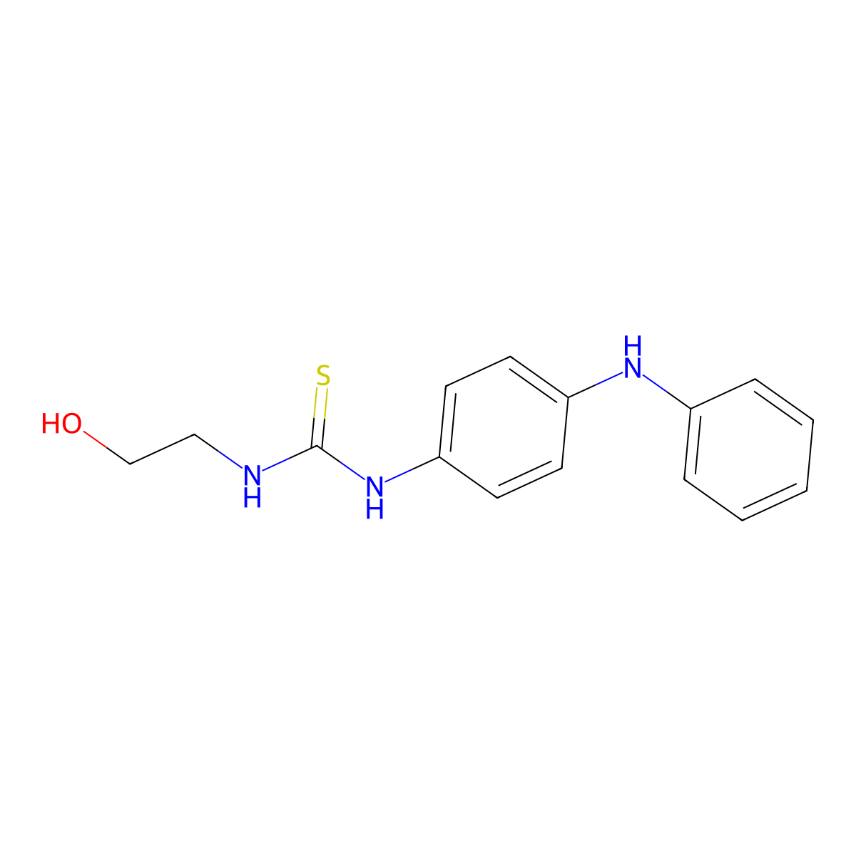 1-(4-Anilinophenyl)-3-(2-hydroxyethyl)thiourea molecular structure, CAS 516456-90-9