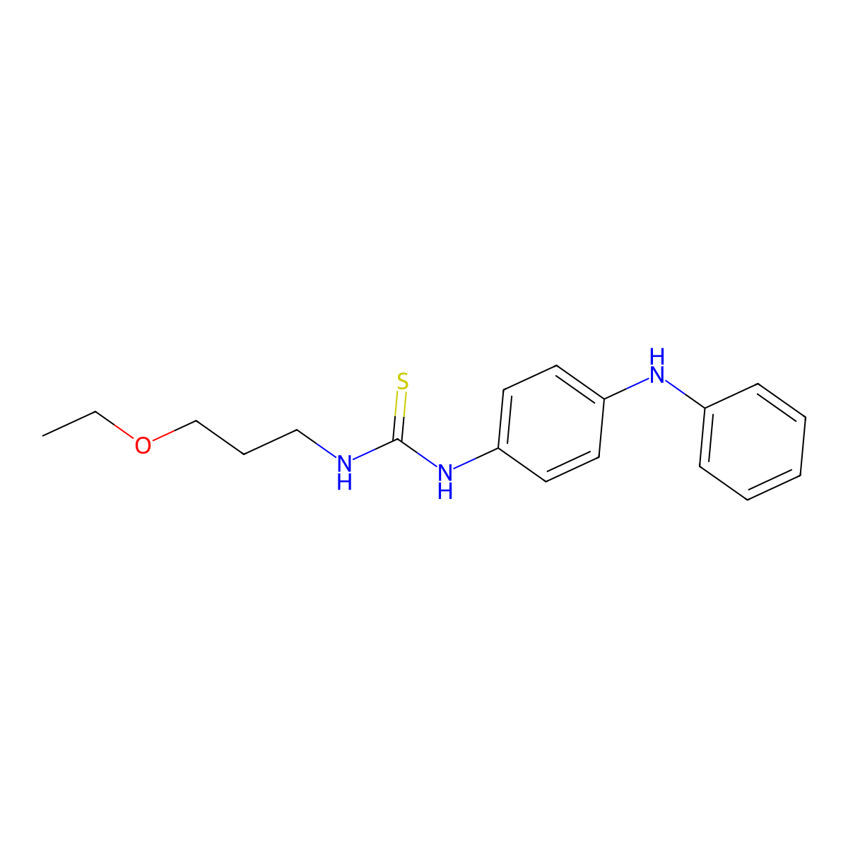 1-(3-Ethoxypropyl)-3-[4-(phenylamino)phenyl]thiourea molecular structure, CAS 516456-95-4