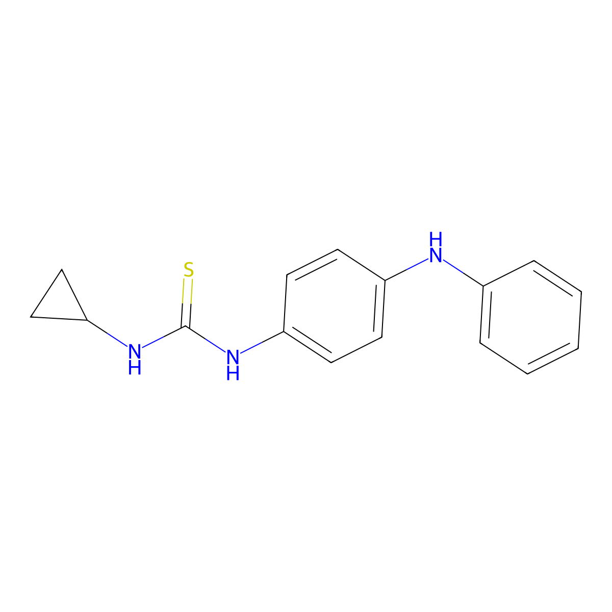 1-(4-Anilinophenyl)-3-cyclopropylthiourea molecular structure, CAS 516456-97-6