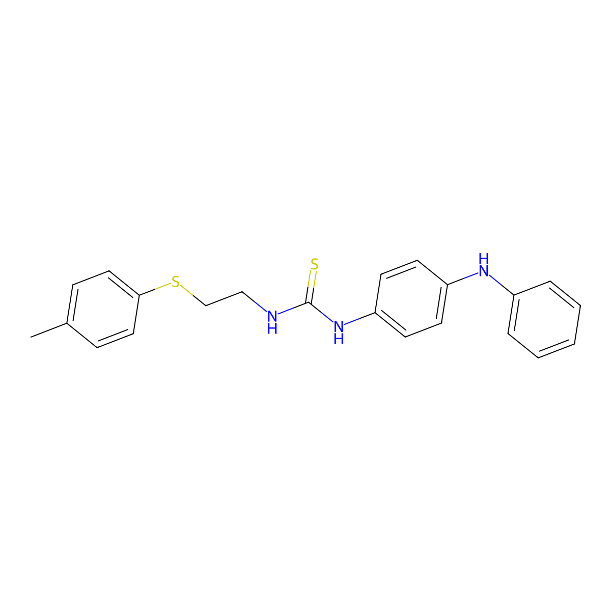 1-{2-[(4-Methylphenyl)sulfanyl]ethyl}-3-[4-(phenylamino)phenyl]thiourea molecular structure, CAS 516457-22-0