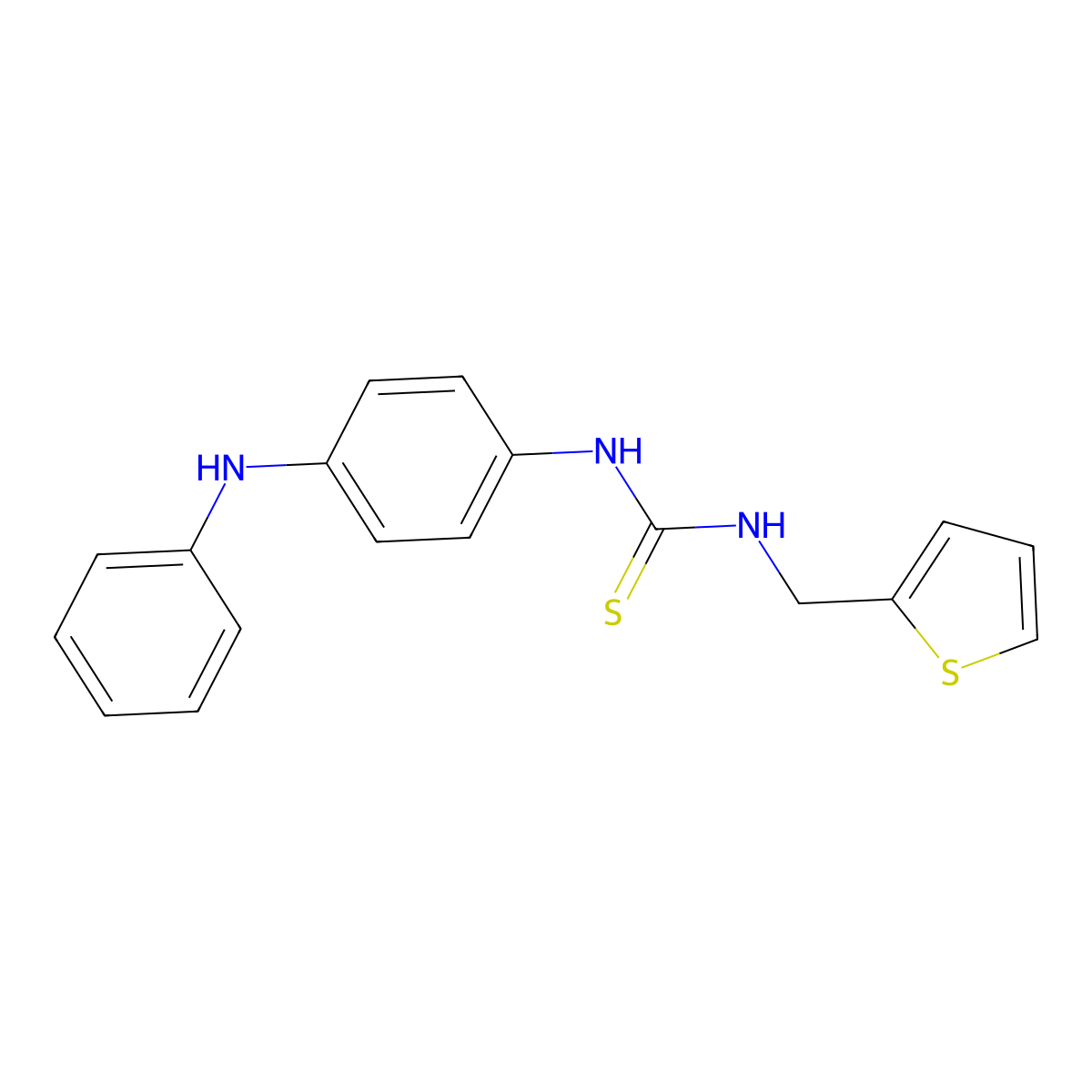 1-(4-Anilinophenyl)-3-(thiophen-2-ylmethyl)thiourea molecular structure, CAS 516457-25-3