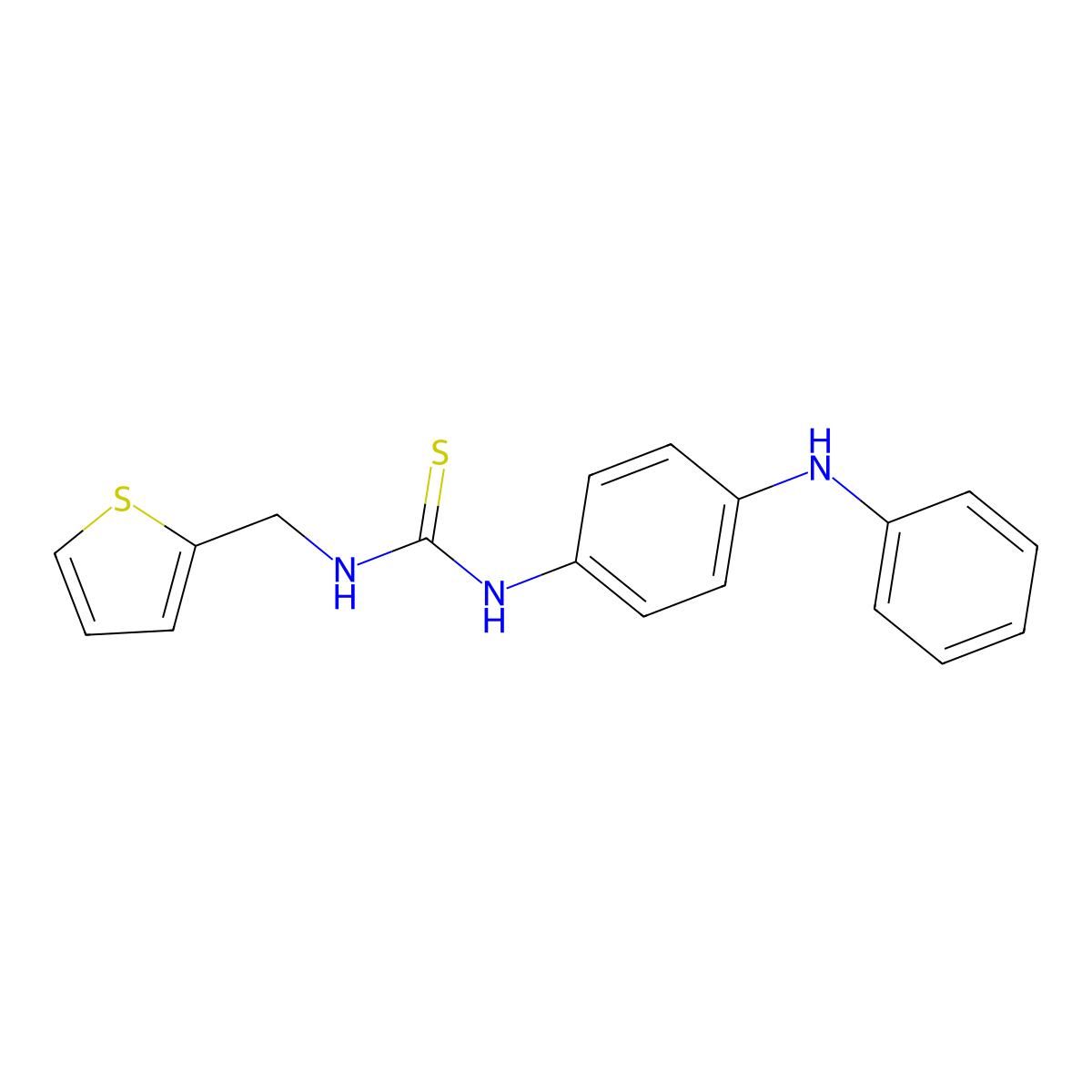 1-(4-Anilinophenyl)-3-(thiophen-2-ylmethyl)thiourea molecular structure, CAS 516457-25-3