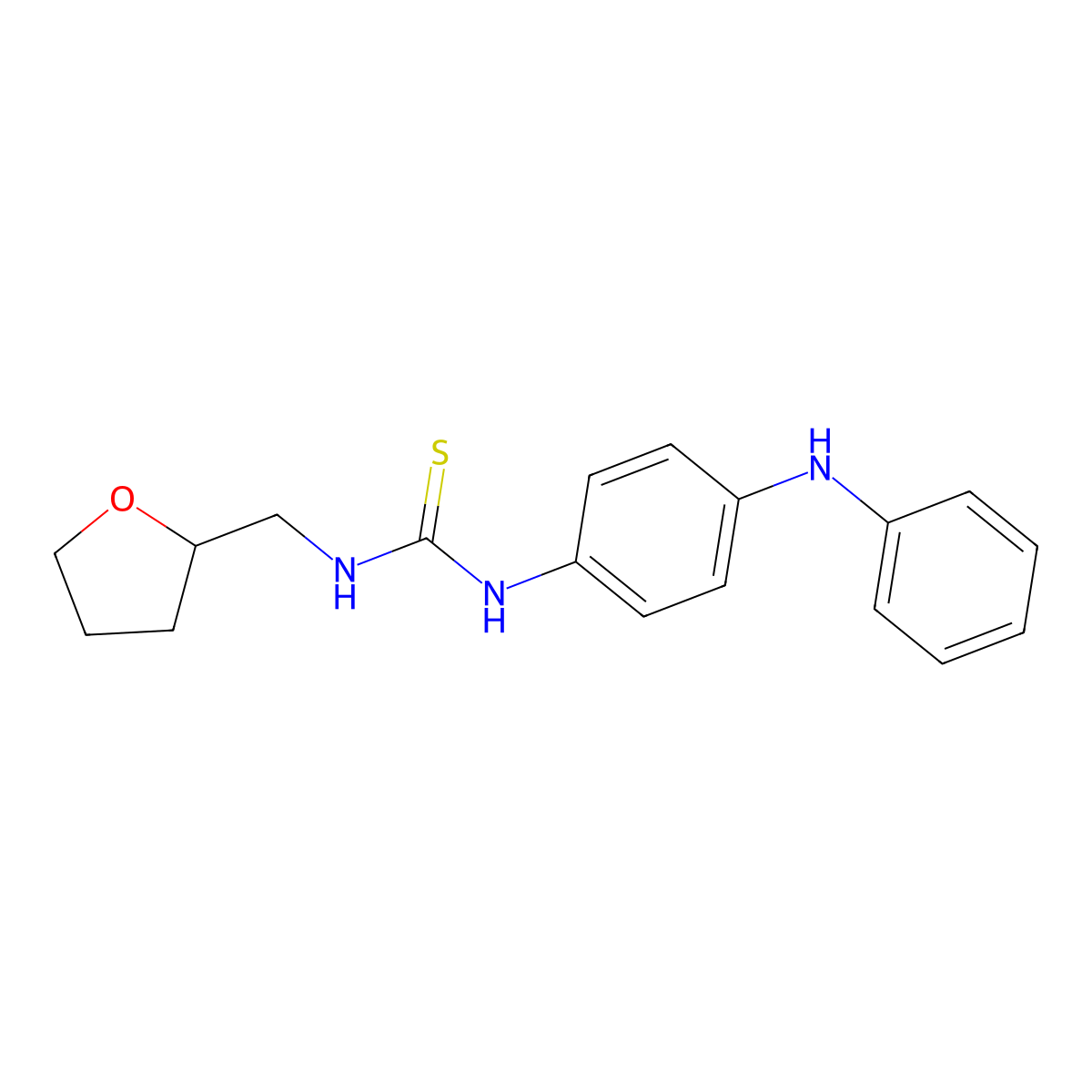 1-(4-Anilinophenyl)-3-(oxolan-2-ylmethyl)thiourea molecular structure, CAS 516457-33-3