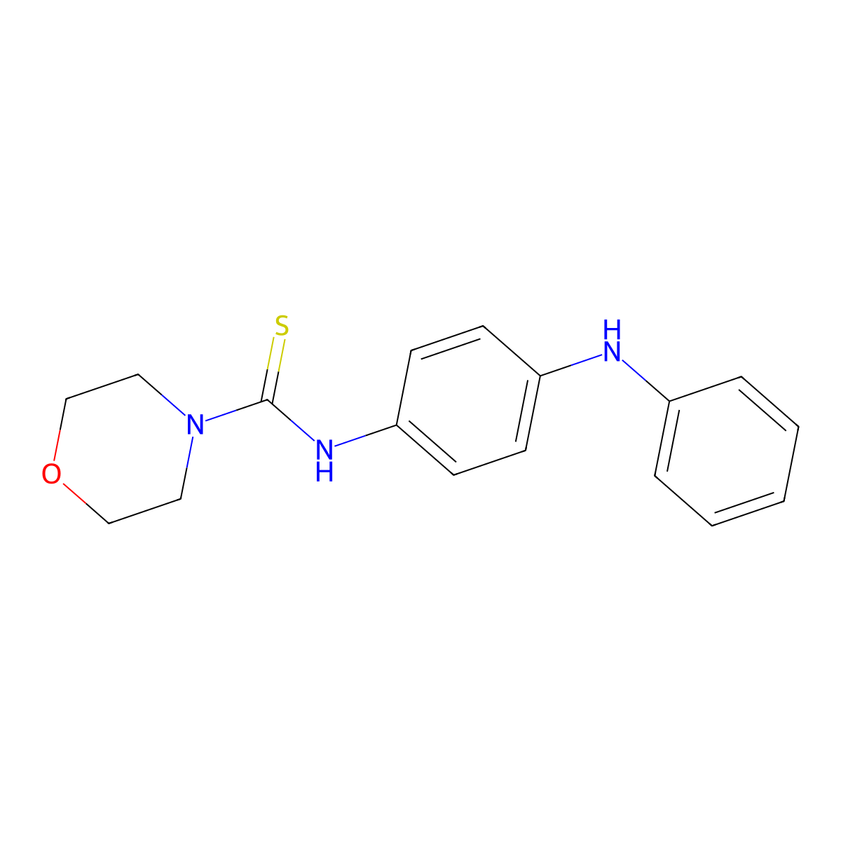 N-[4-(phenylamino)phenyl]morpholine-4-carbothioamide molecular structure, CAS 516457-67-3