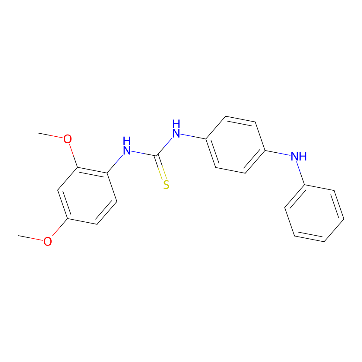 1-(2,4-Dimethoxyphenyl)-3-[4-(phenylamino)phenyl]thiourea molecular structure, CAS 516458-03-0
